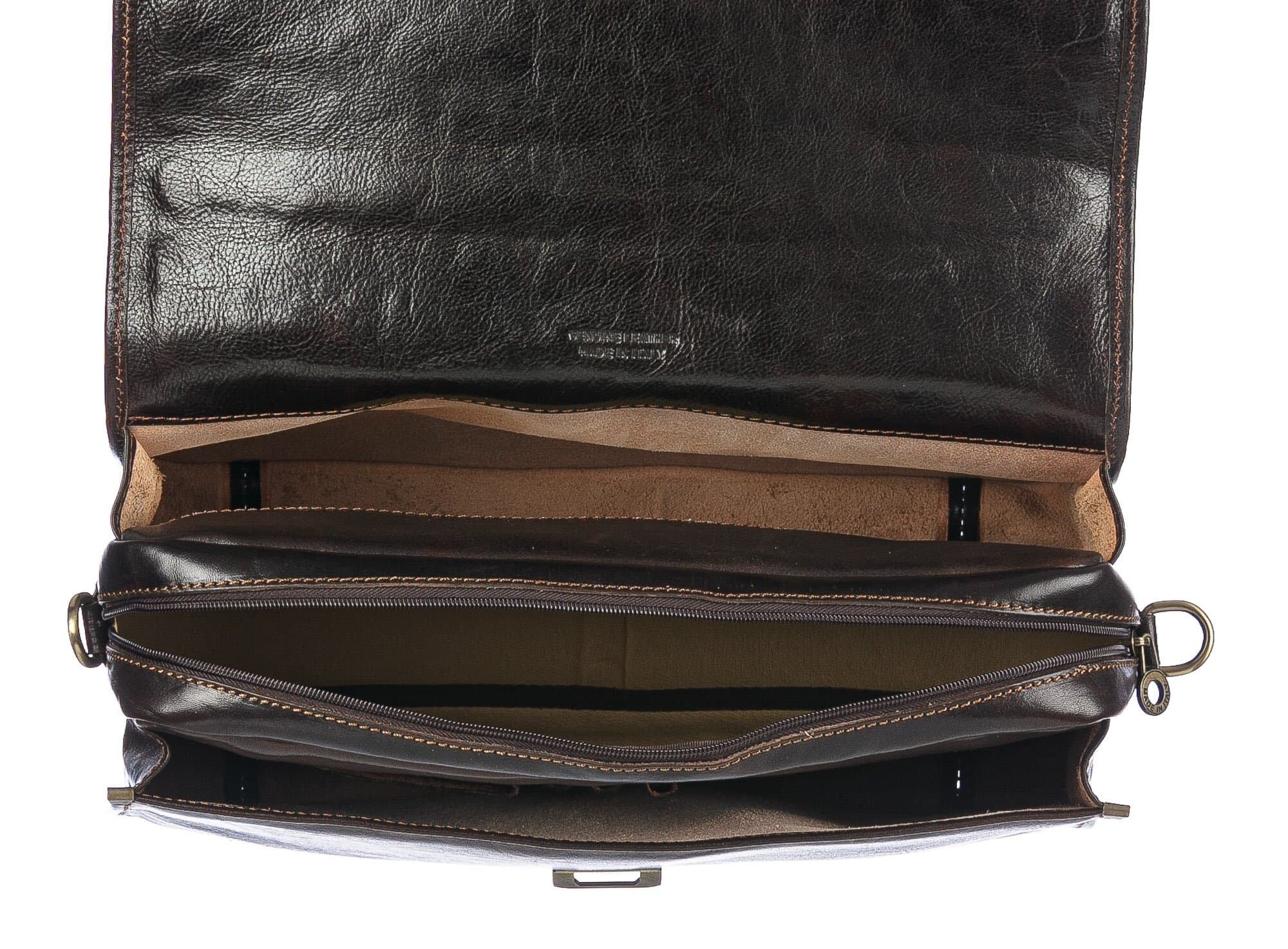Borsa ufficio da uomo in vera pelle ANTONIO, colore NERO, ARIANNA DINI, MADE IN ITALY