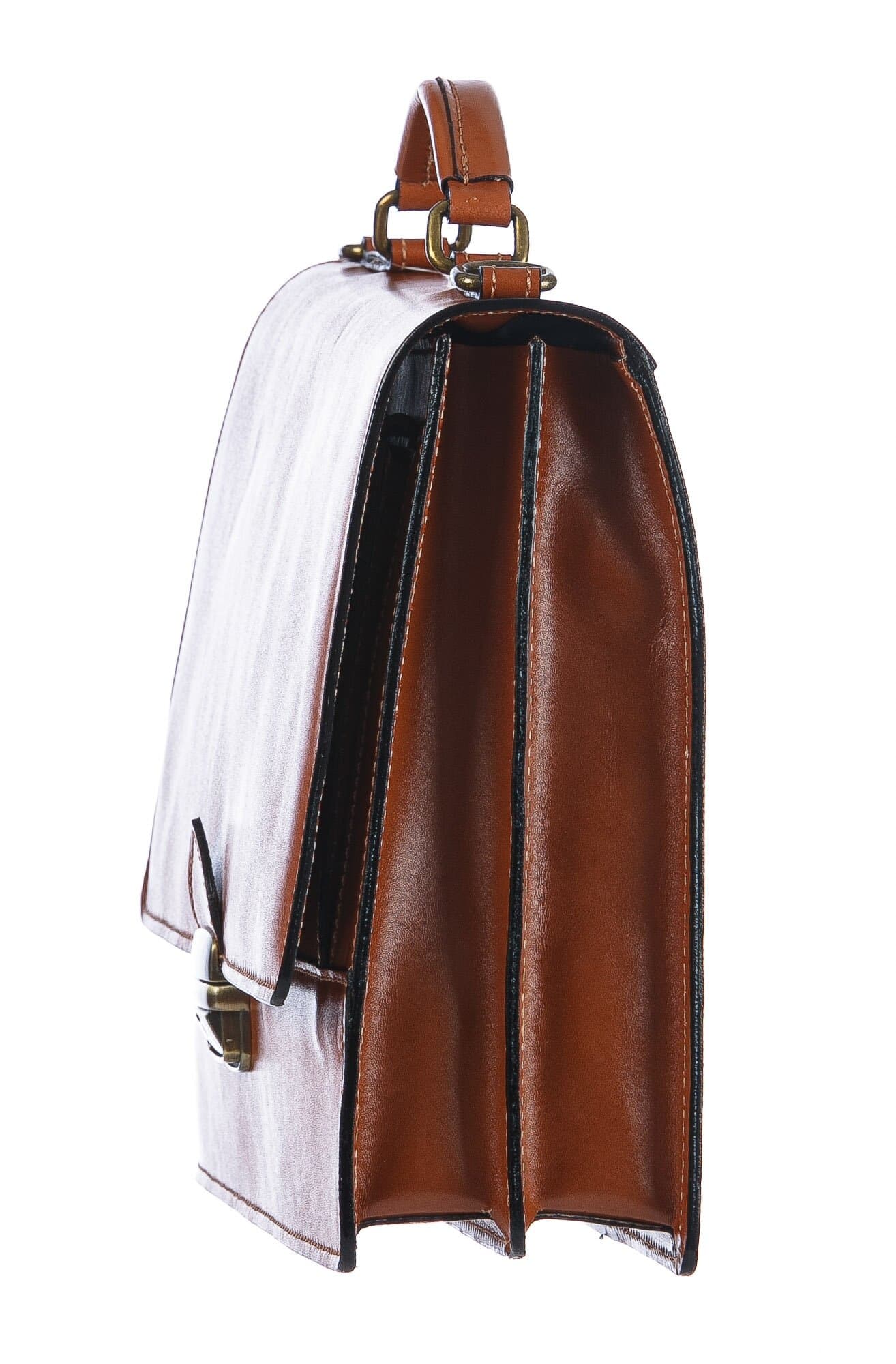 Borsa ufficio da uomo in vera pelle GABRIELE, colore MIELE, CHIAROSCURO, MADE IN ITALY