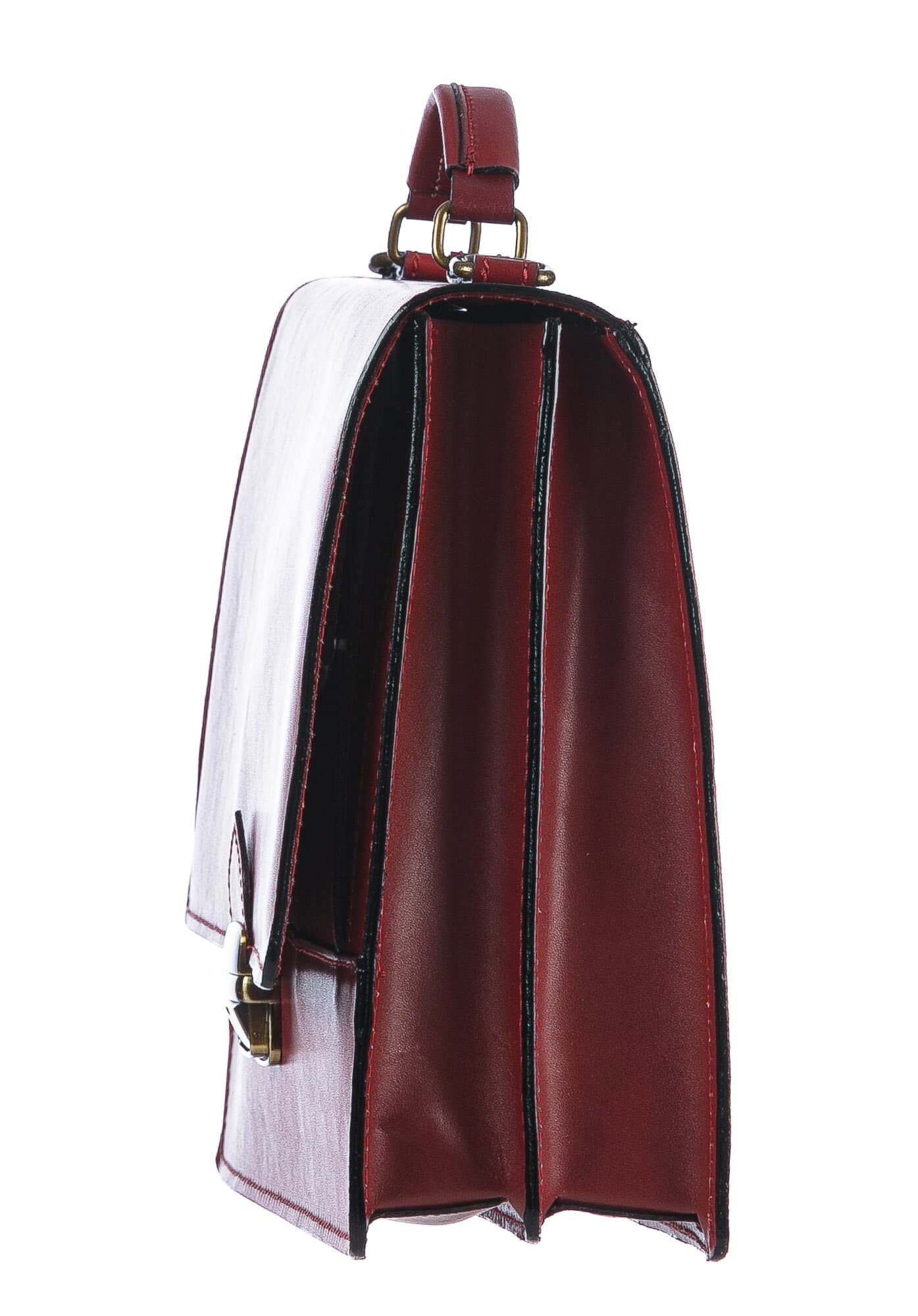 Borsa ufficio da uomo in vera pelle GABRIELE, colore ROSSO, CHIAROSCURO, MADE IN ITALY