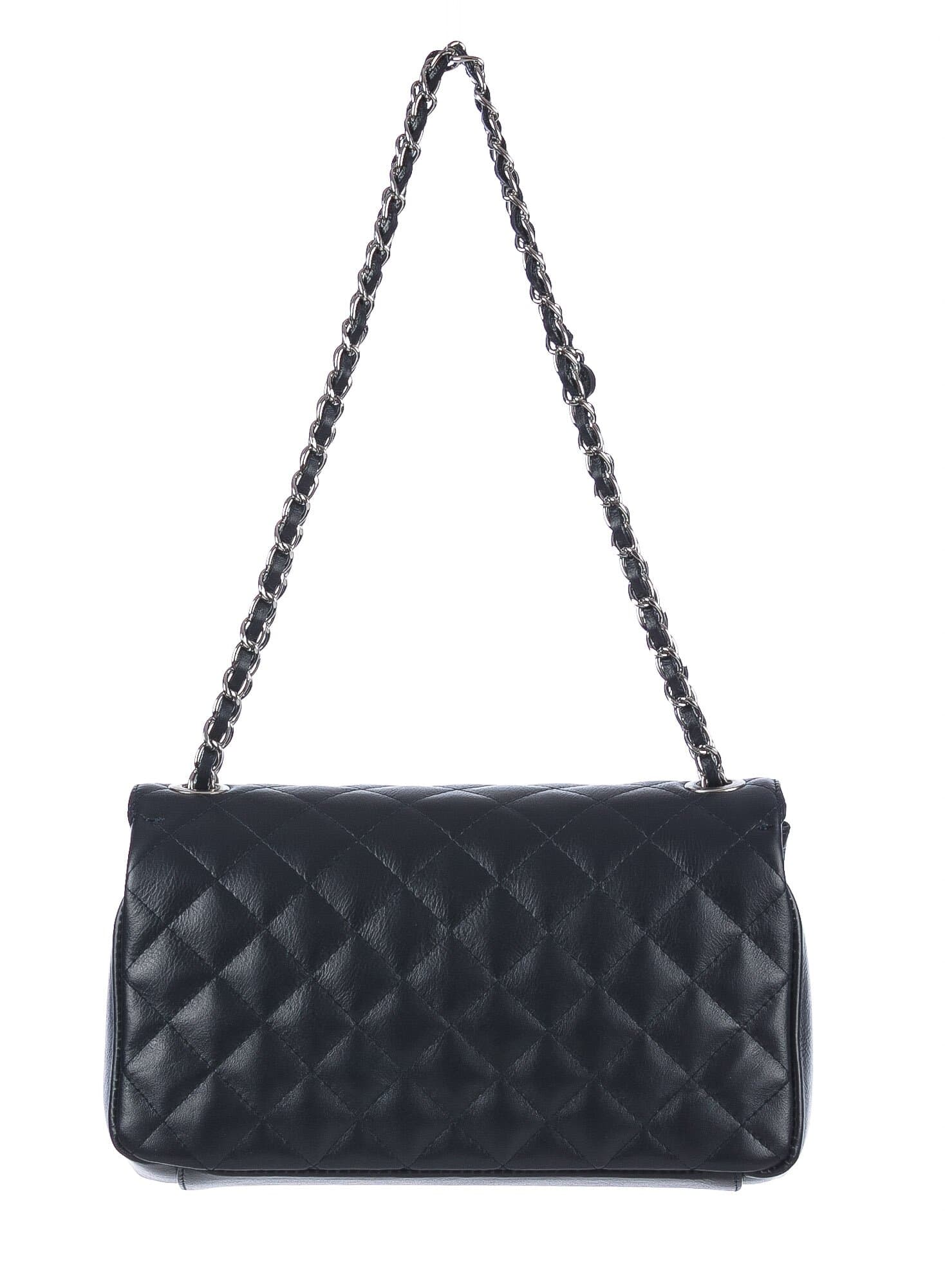 CHARLOTTE MEDIUM : borsa donna in pelle morbida, colore : BLU SCURO, Made in Italy