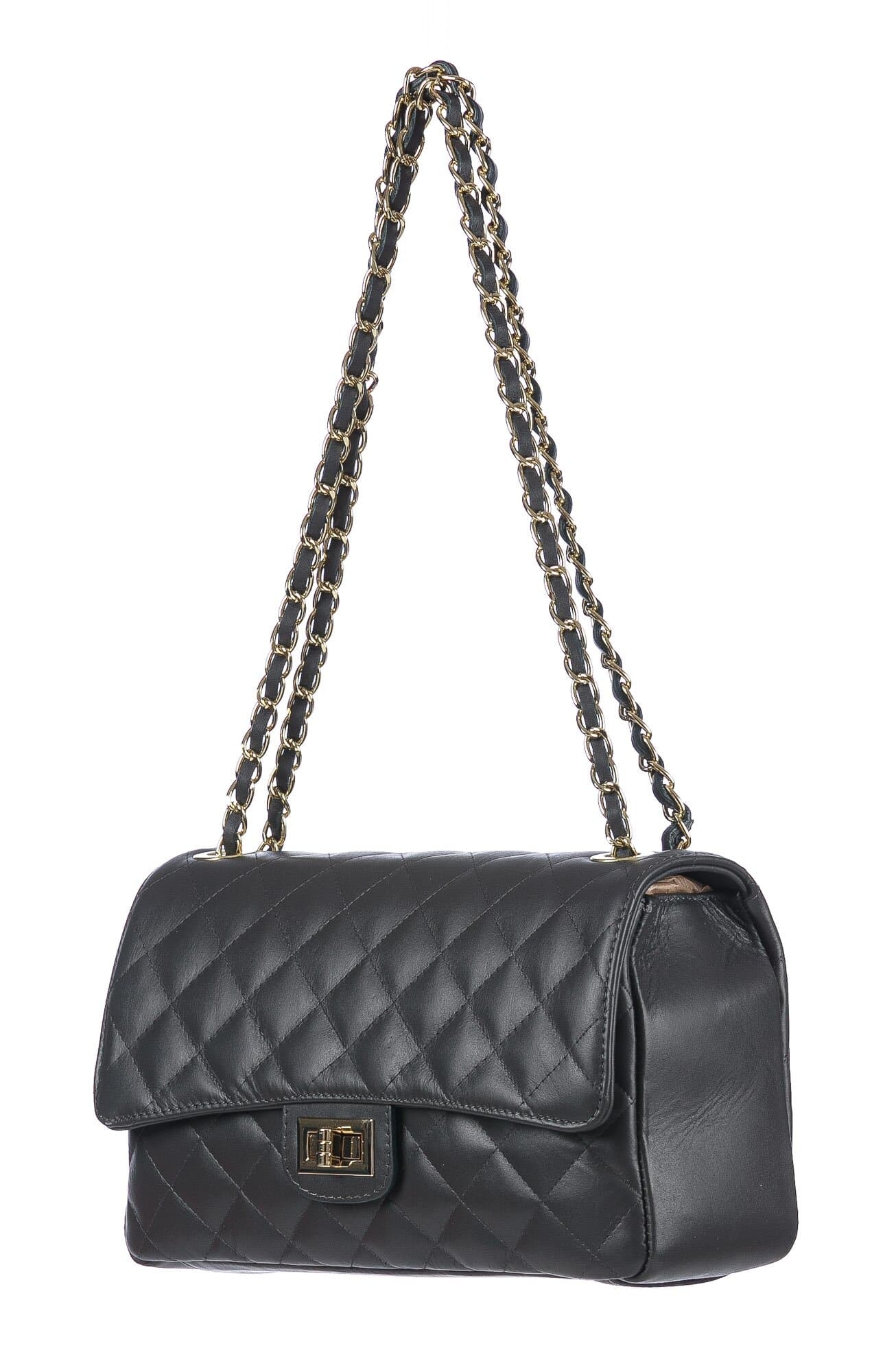 CHARLOTTE MEDIUM : borsa donna in pelle morbida, colore : GRIGIO, Made in Italy