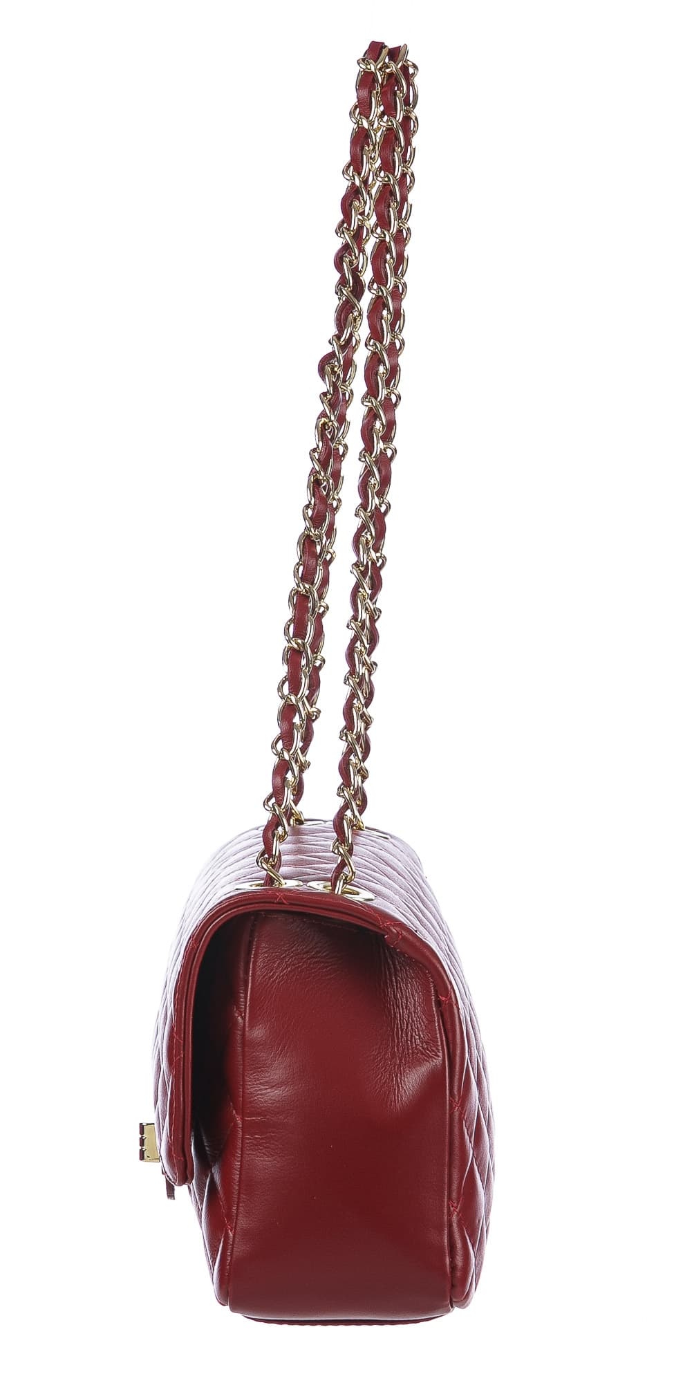 CHARLOTTE MEDIUM : borsa donna in pelle morbida, colore : ROSSO, Made in Italy