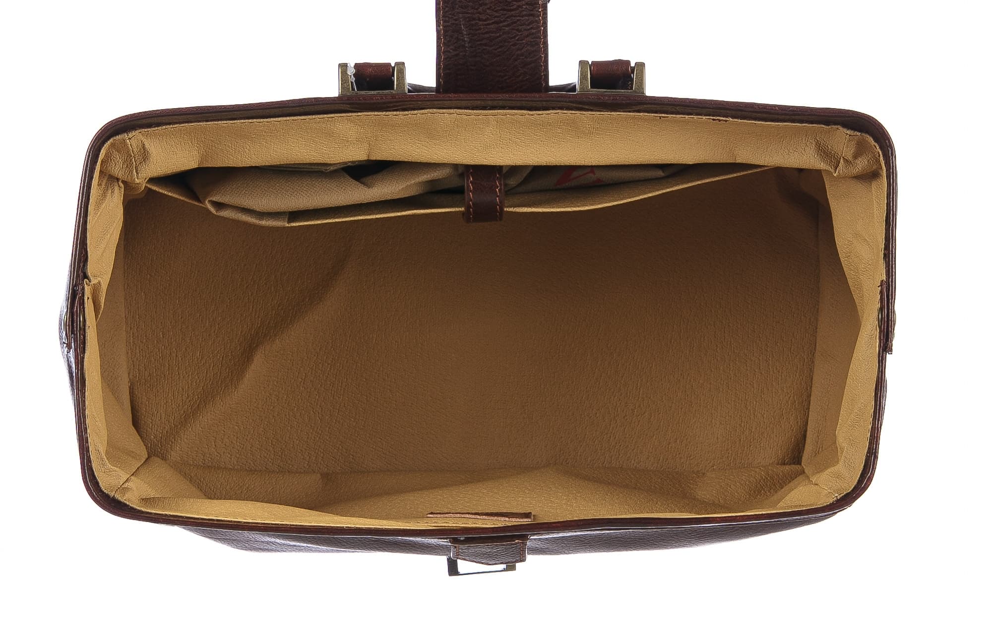 Borsa a mano da uomo in vera pelle modello dottore NICOLA, colore TESTA MORO, CHIAROSCURO, MADE IN ITALY 
