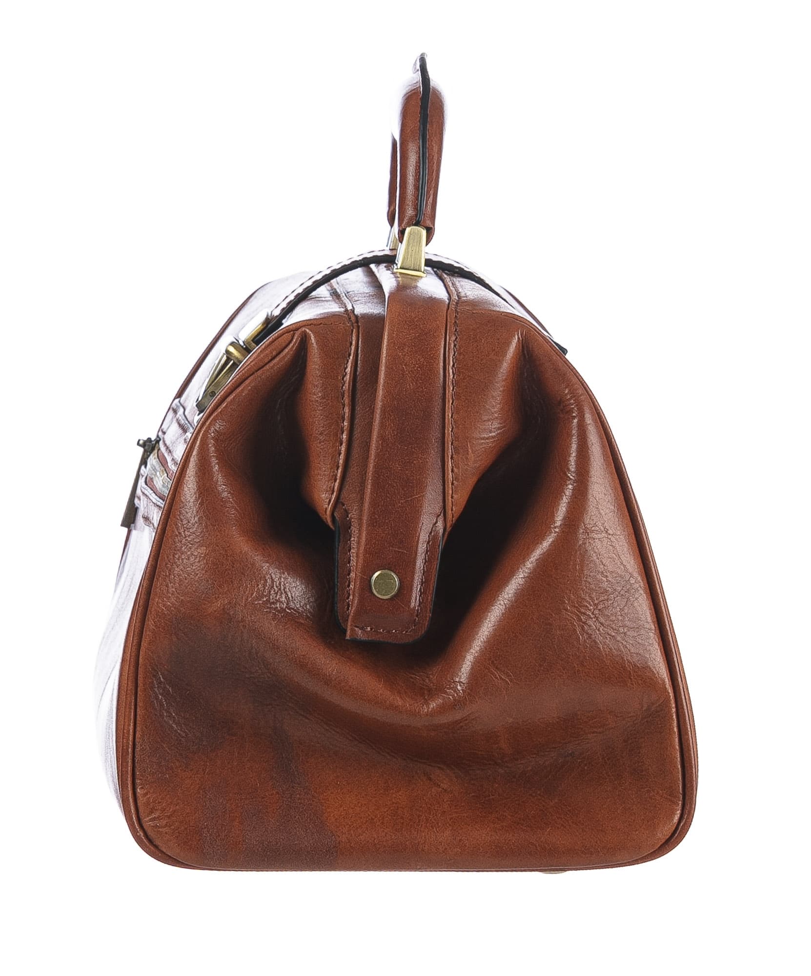 Borsa a mano da uomo in vera pelle modello dottore NICOLA, colore MIELE, CHIAROSCURO, MADE IN ITALY