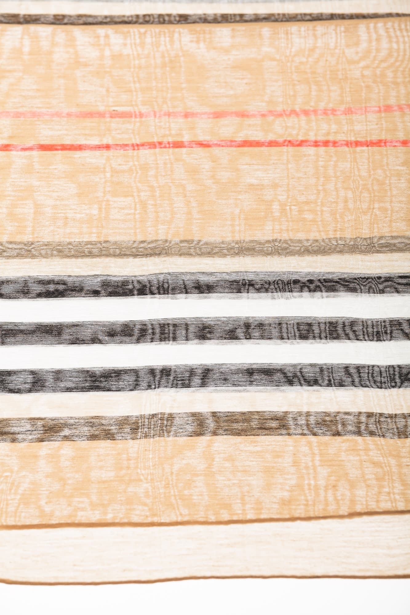 Foulard primaverile da donna MELA, design a quadretti, colore BEIGE/MULTICOLOUR, EMPORIUM ITALY