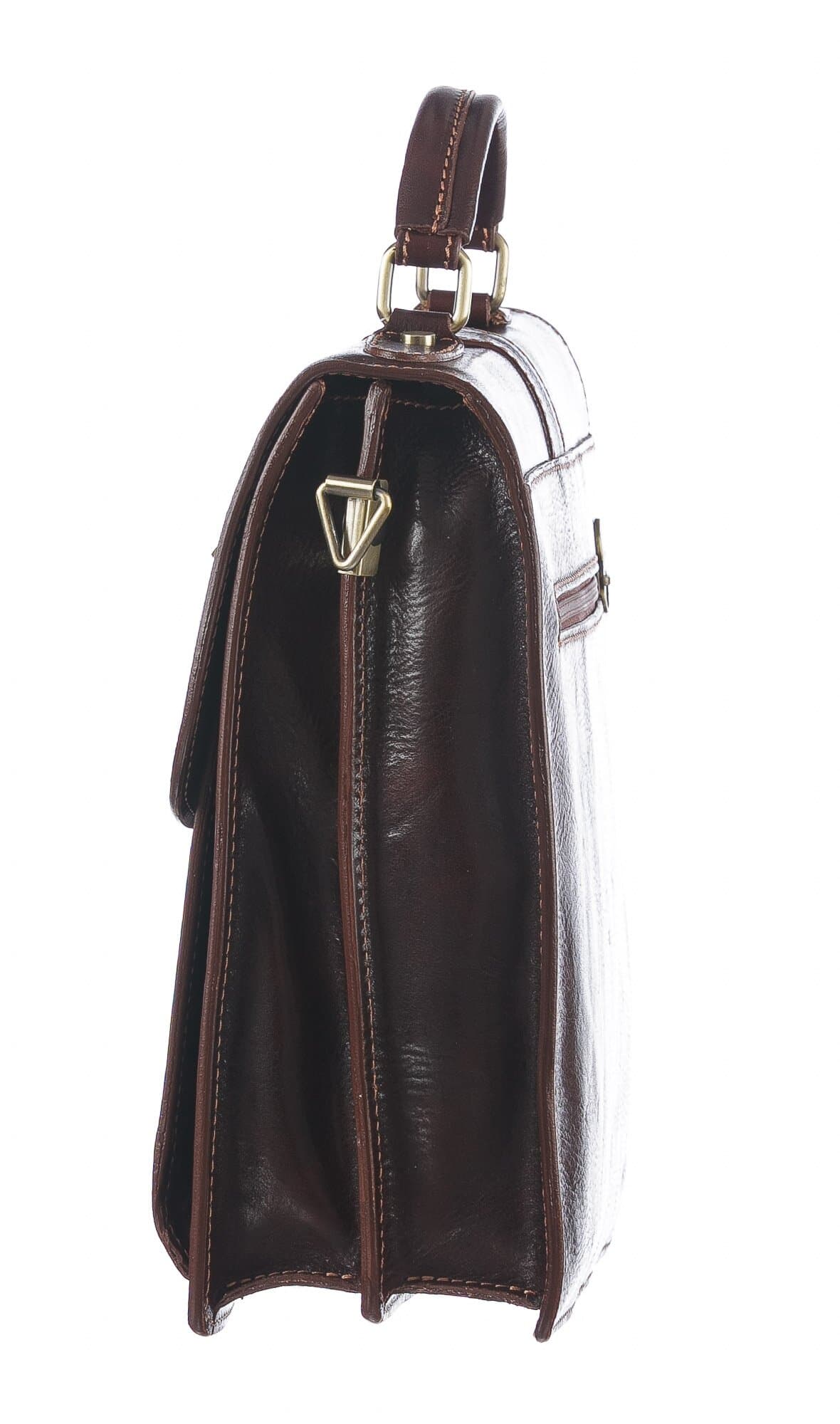 Borsa a mano da uomo in vera pelle ALDO, colore TESTA MORO, CHIAROSCURO, MADE IN ITALY