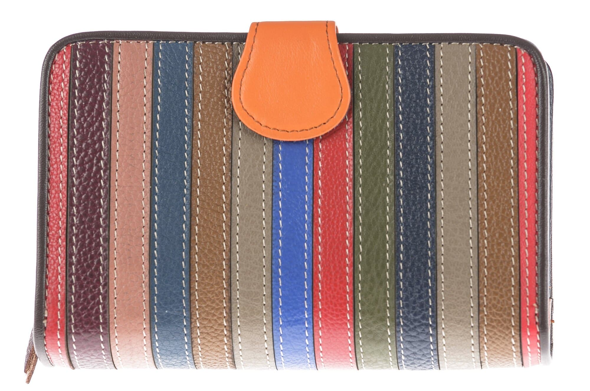 Portafoglio in vera pelle da donna PASSIFLORA, MULTICOLORE, ARIANNA DINI, MADE IN ITALY