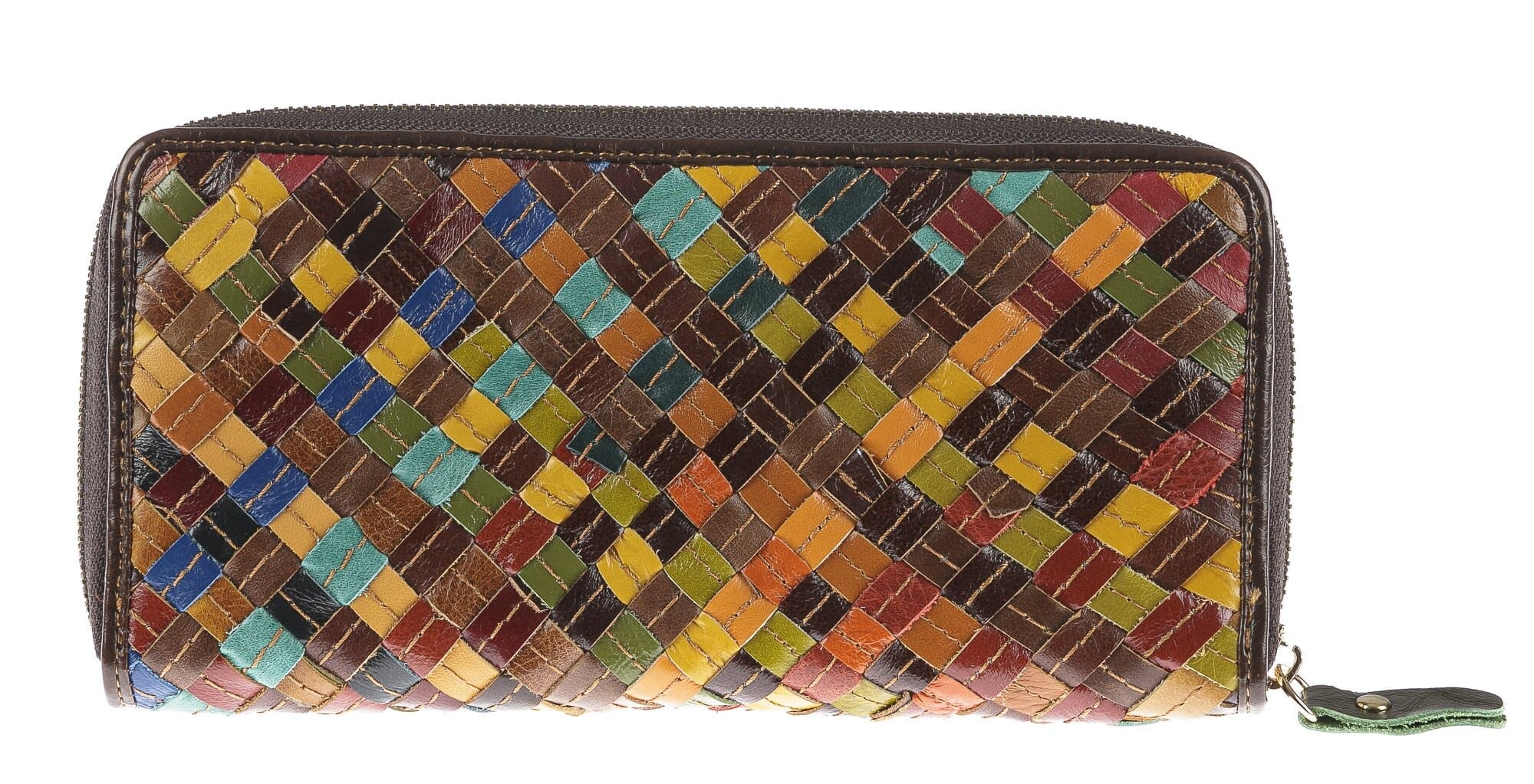 Portafoglio in vera pelle da donna NARCISO, MULTICOLORE, ARIANNA DINI, MADE IN ITALY
