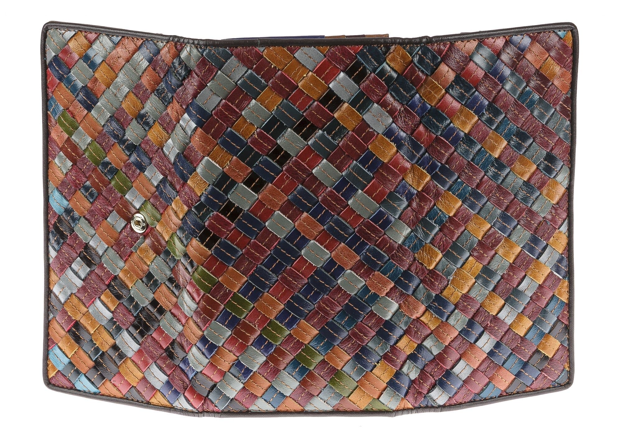 Portafoglio in vera pelle da donna BUCANEVE, MULTICOLORE, ARIANNA DINI, MADE IN ITALY