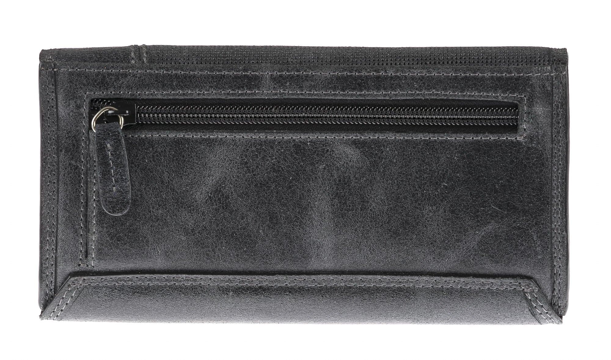 Portafoglio in vera pelle nabuk da uomo ISLANDA, colore NERO, BB CAVALLI, MADE IN ITALY 