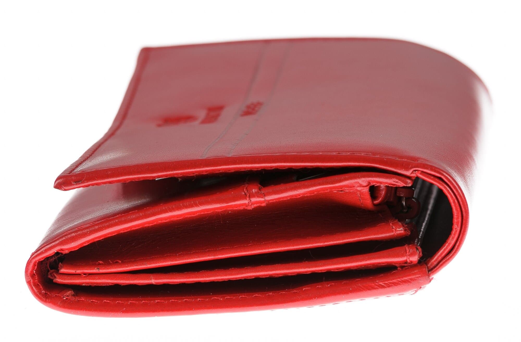 Portafoglio in vera pelle da donna CYNARA, colore ROSSO, EMPORIO VALENTINI, MADE IN ITALY