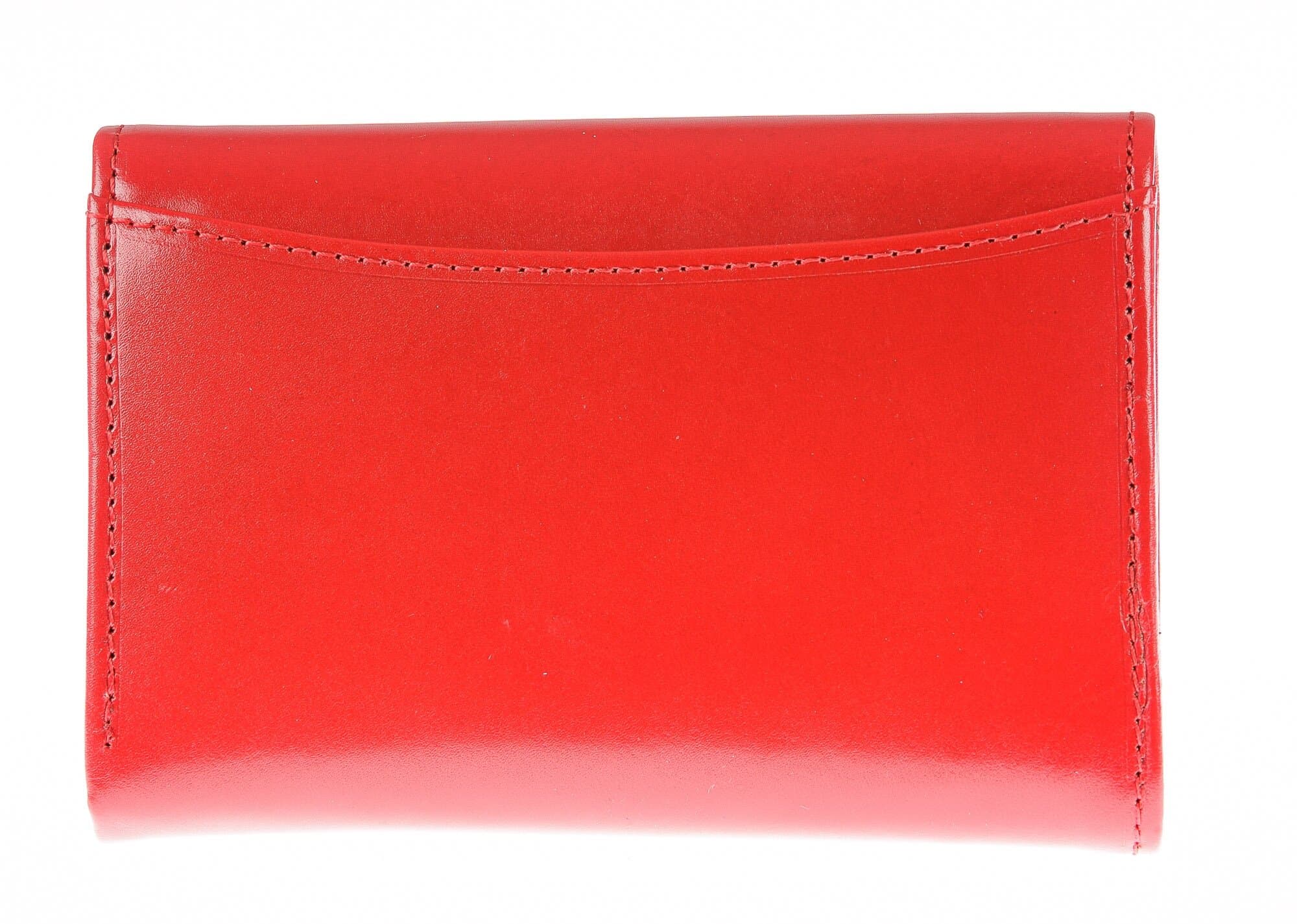 Portafoglio in vera pelle da donna ZAFFERANO, colore ROSSO, EMPORIO VALENTINI, MADE IN ITALY