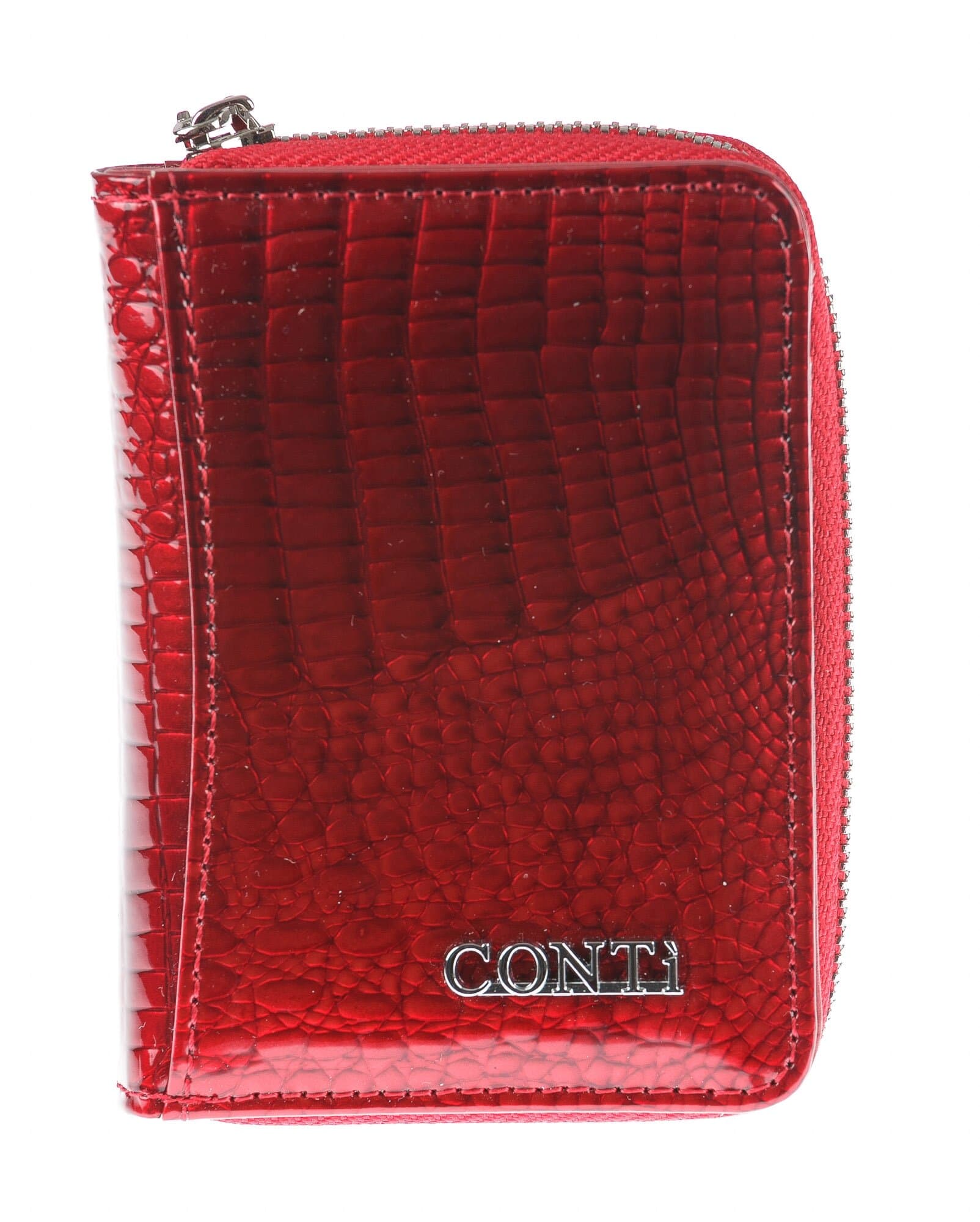  Geuine leather wallet for woman LILAC, RED colour, CONTI, MADE IN ITALY