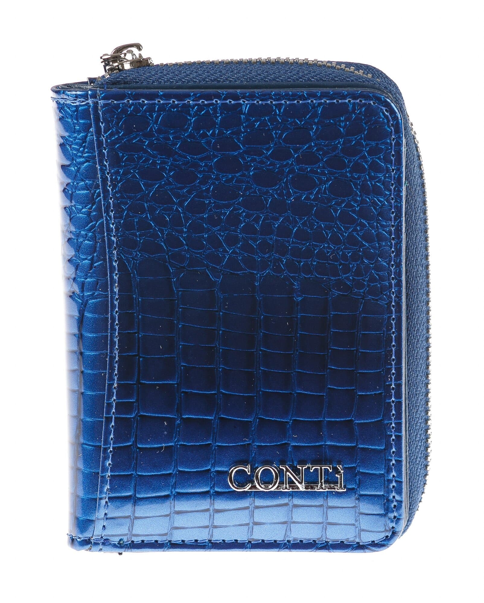  Geuine leather wallet for woman LILAC, BLUE colour, CONTI, MADE IN ITALY