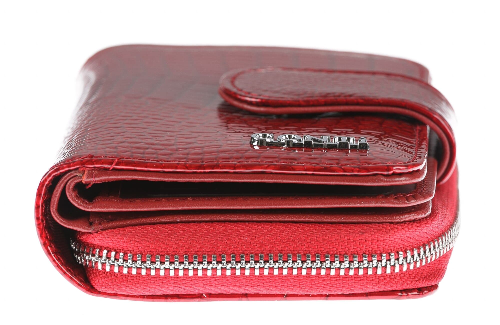 Portafoglio in vera pelle da donna LILAC SPECIAL, colore ROSSO, CONTI, MADE IN ITALY
