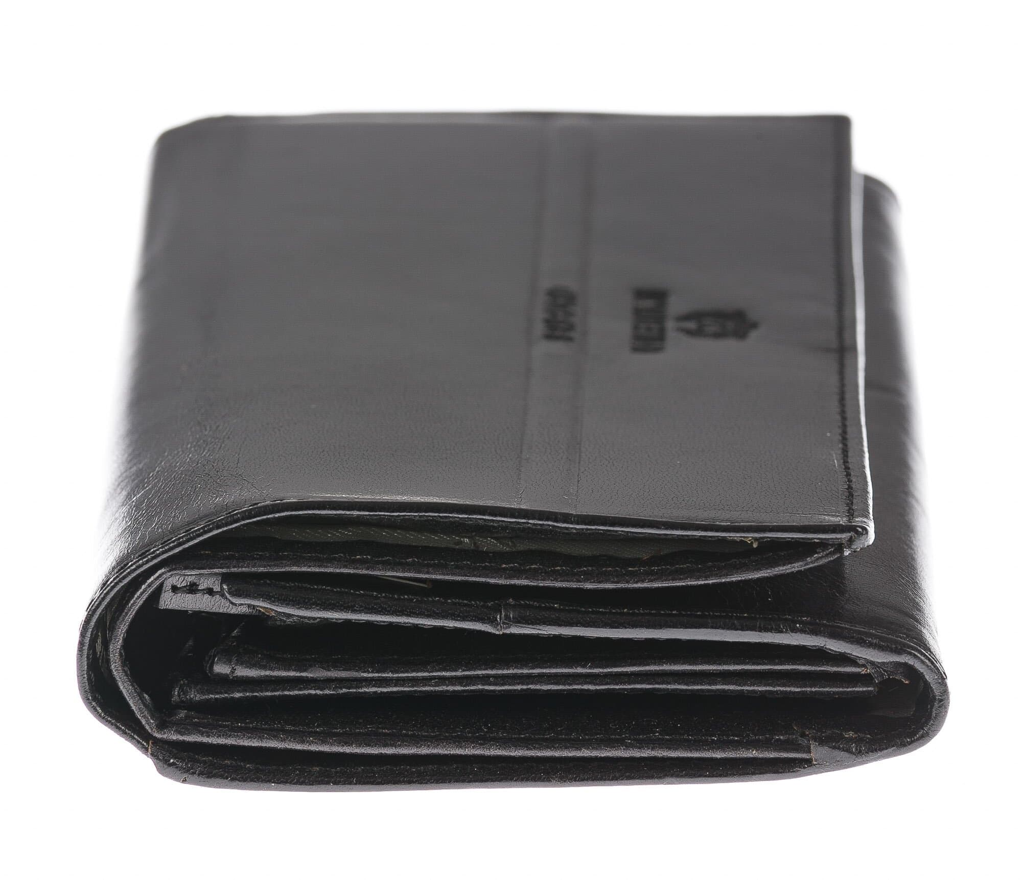 Portafoglio in vera pelle da donna CYNARA, colore NERO, EMPORIO VALENTINI, MADE IN ITALY