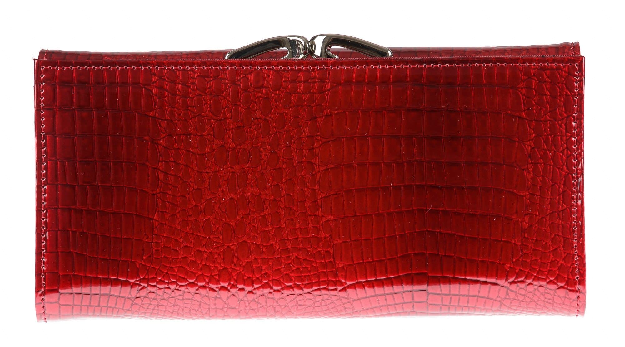 Portafoglio in vera pelle da donna BLUEBELL colore ROSSO, CONTI, MADE IN ITALY