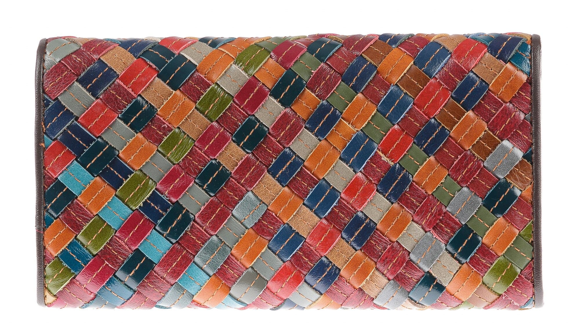 Portafoglio in vera pelle da donna BUCANEVE, MULTICOLORE, ARIANNA DINI, MADE IN ITALY