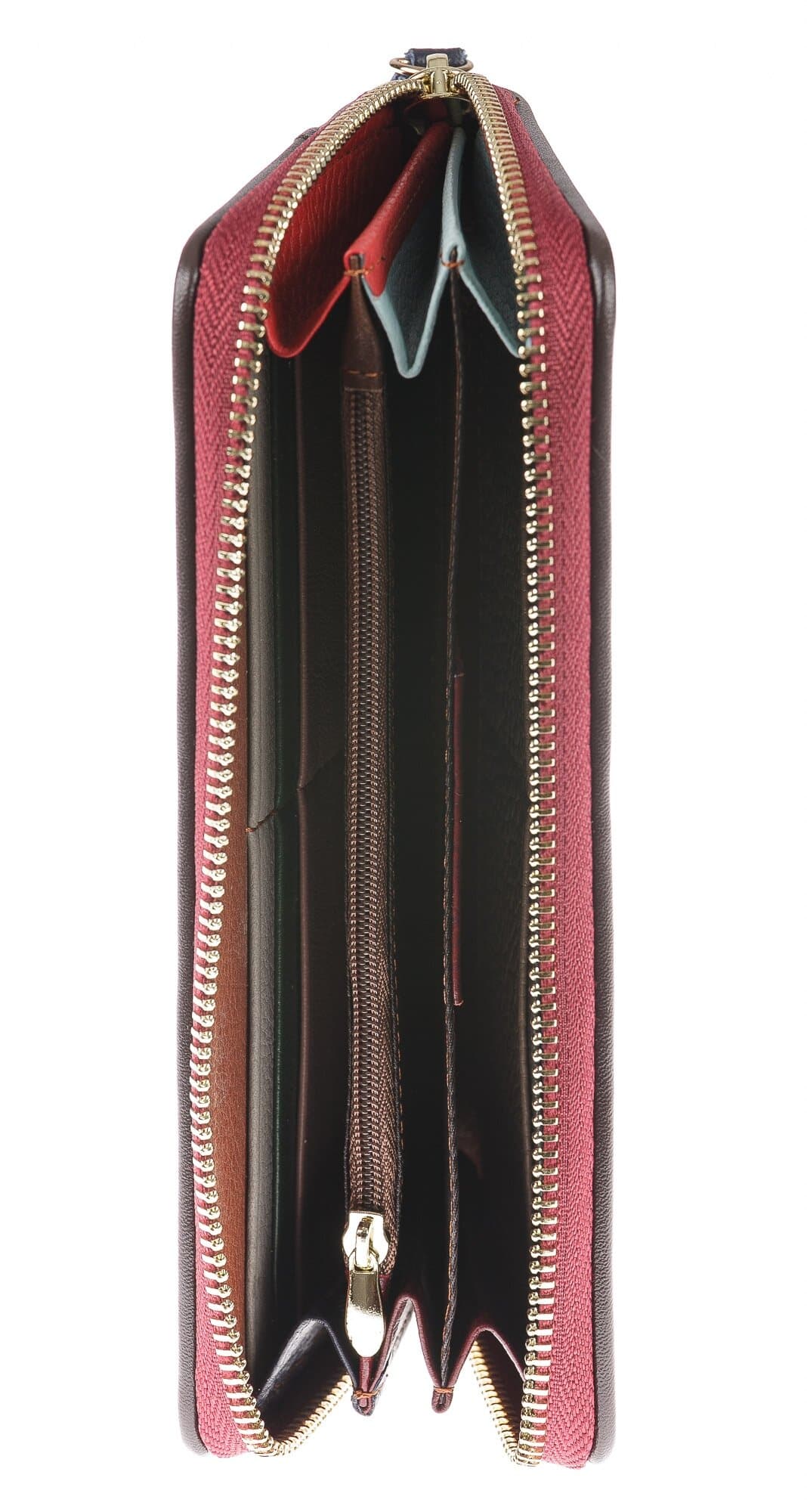 Portafoglio in vera pelle da donna MELATA, MULTICOLORE, ARIANNA DINI, MADE IN ITALY