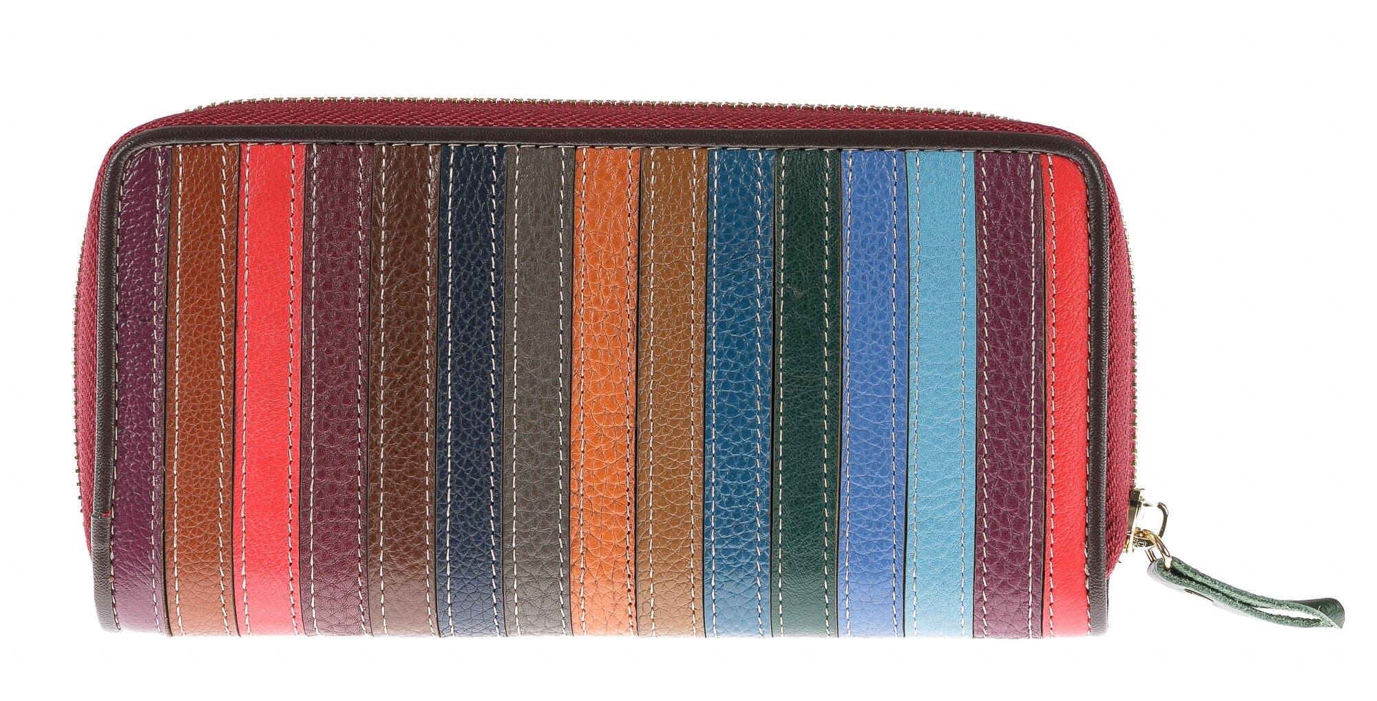Genuine leather wallet for woman MELATA, MULTICOLOUR, ARIANNA DINI, MADE IN ITALY