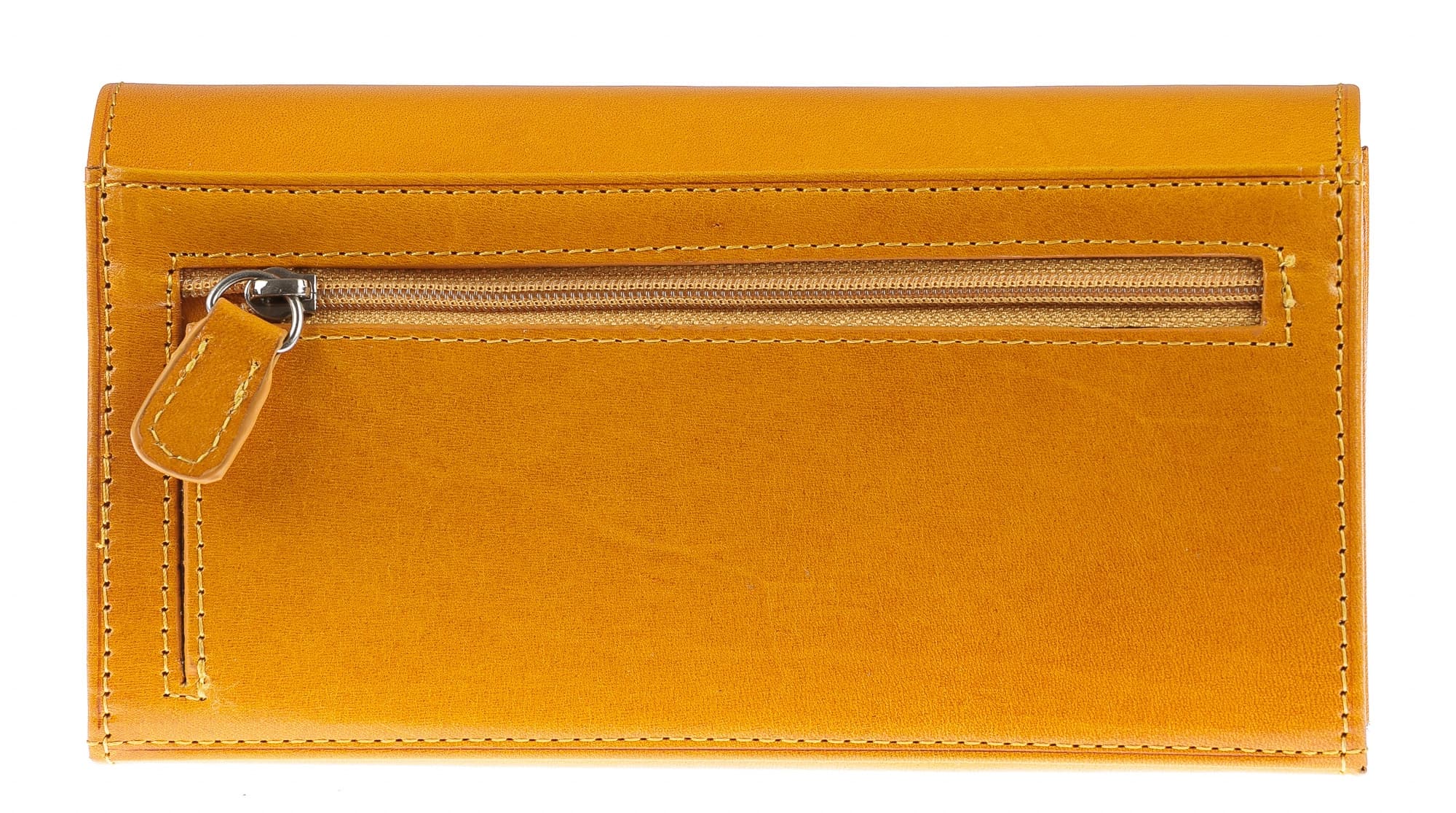 Portafoglio donna in vera pelle tradizionale SANTINI mod GLADIOLO colore GIALLO Made in Italy