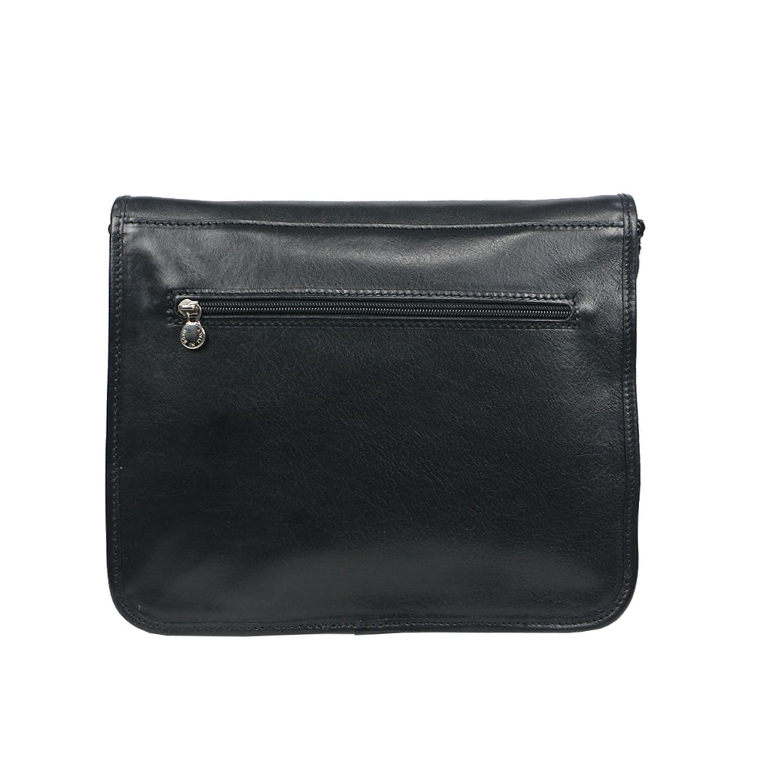 Borsa uomo in vera pelle CHIAROSCURO mod. LORY, colore NERO, Made in Italy.