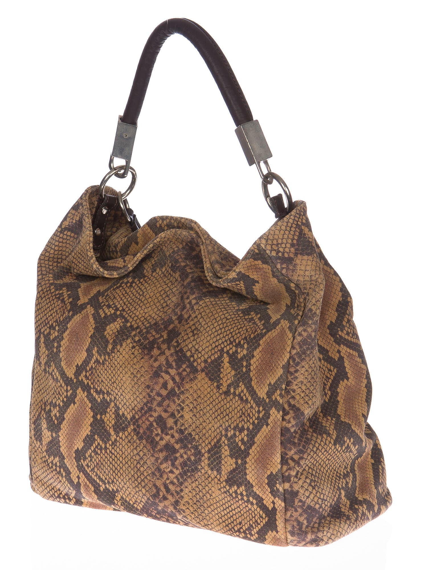 Borsa donna in vera pelle CHIARO SCURO mod. DORIS colore MARRONE Made in Italy