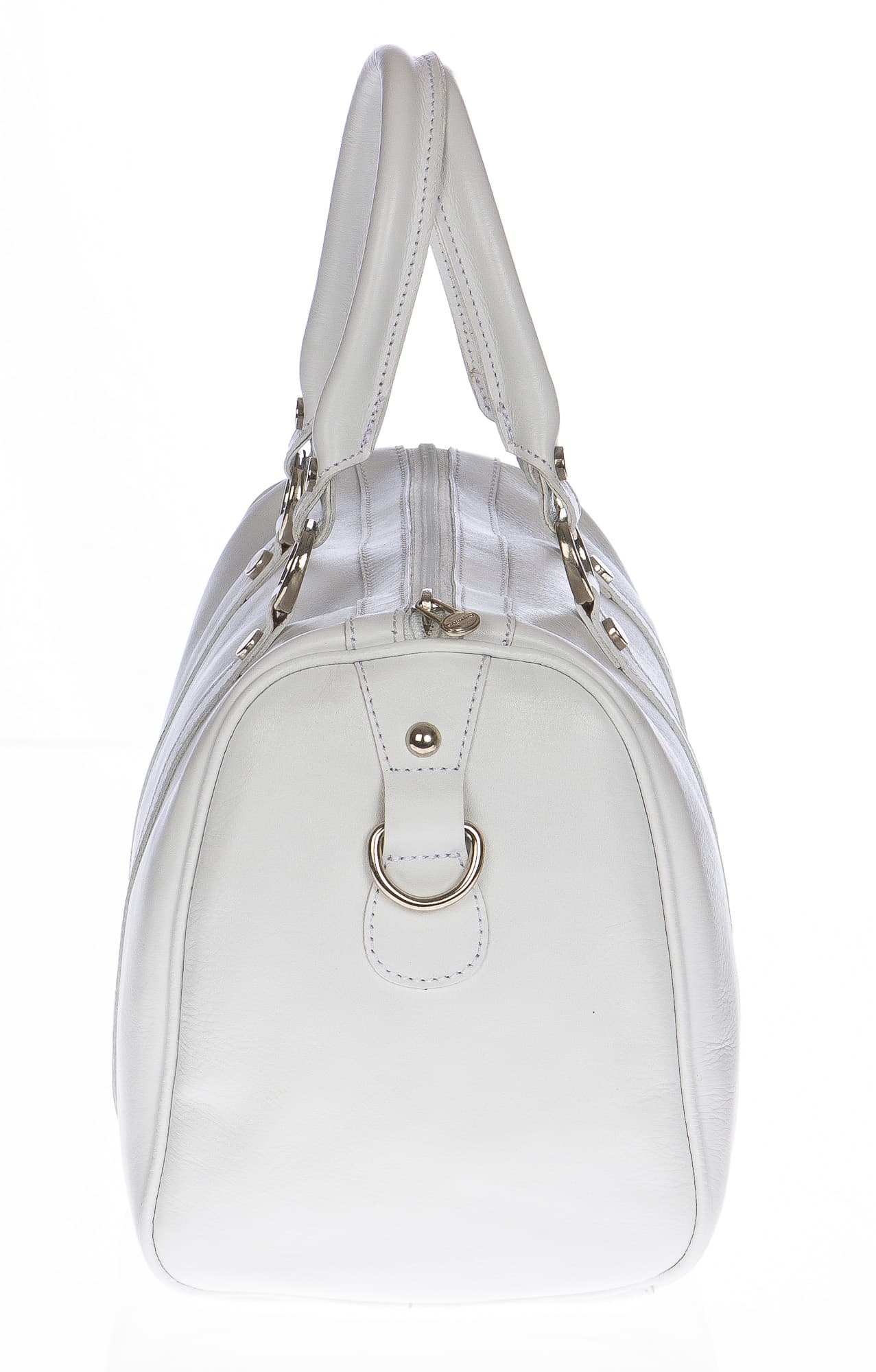Borsa donna in vera pelle CHIAROSCURO mod. CATIA colore BIANCO Made in Italy
