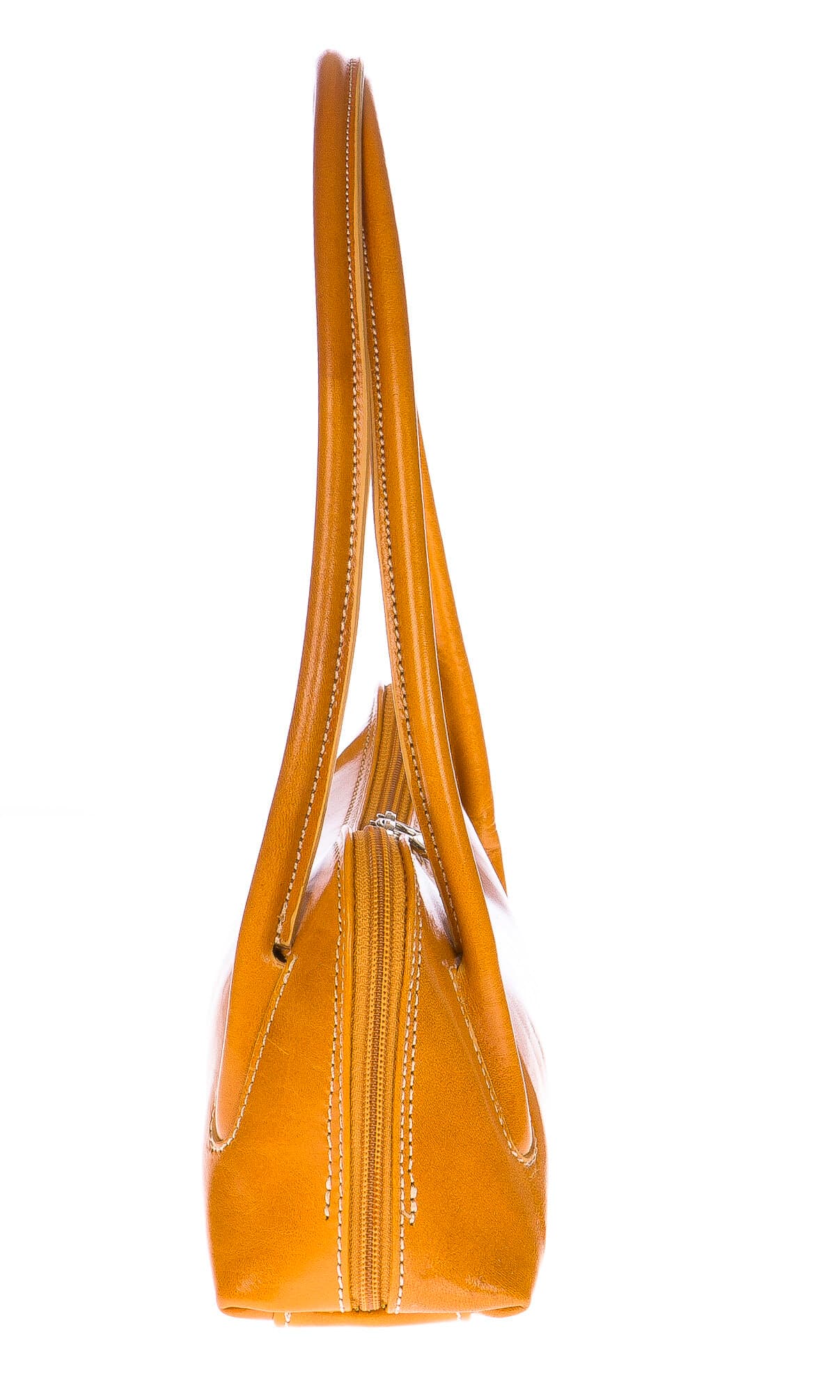 Borsa donna in vera pelle CHIAROSCURO mod. EDA colore GIALLO Made in Italy