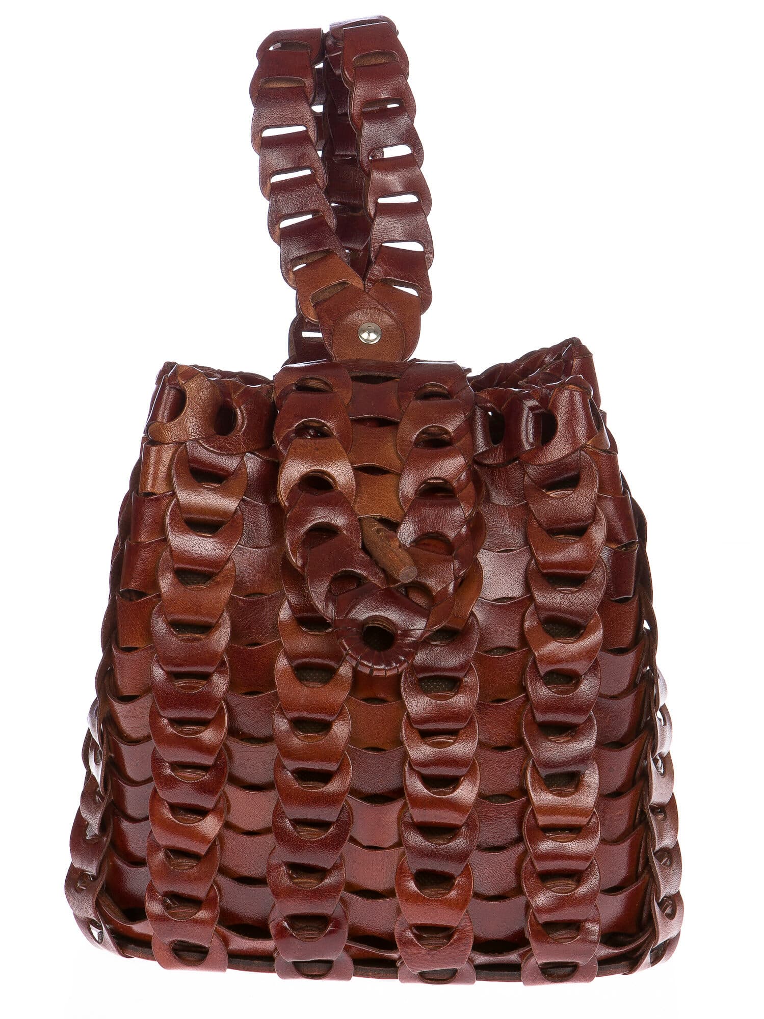 Borsa zaino donna in vera pelle CHIAROSCURO mod. DENALI colore MARRONE Made in Italy. (Borsa)