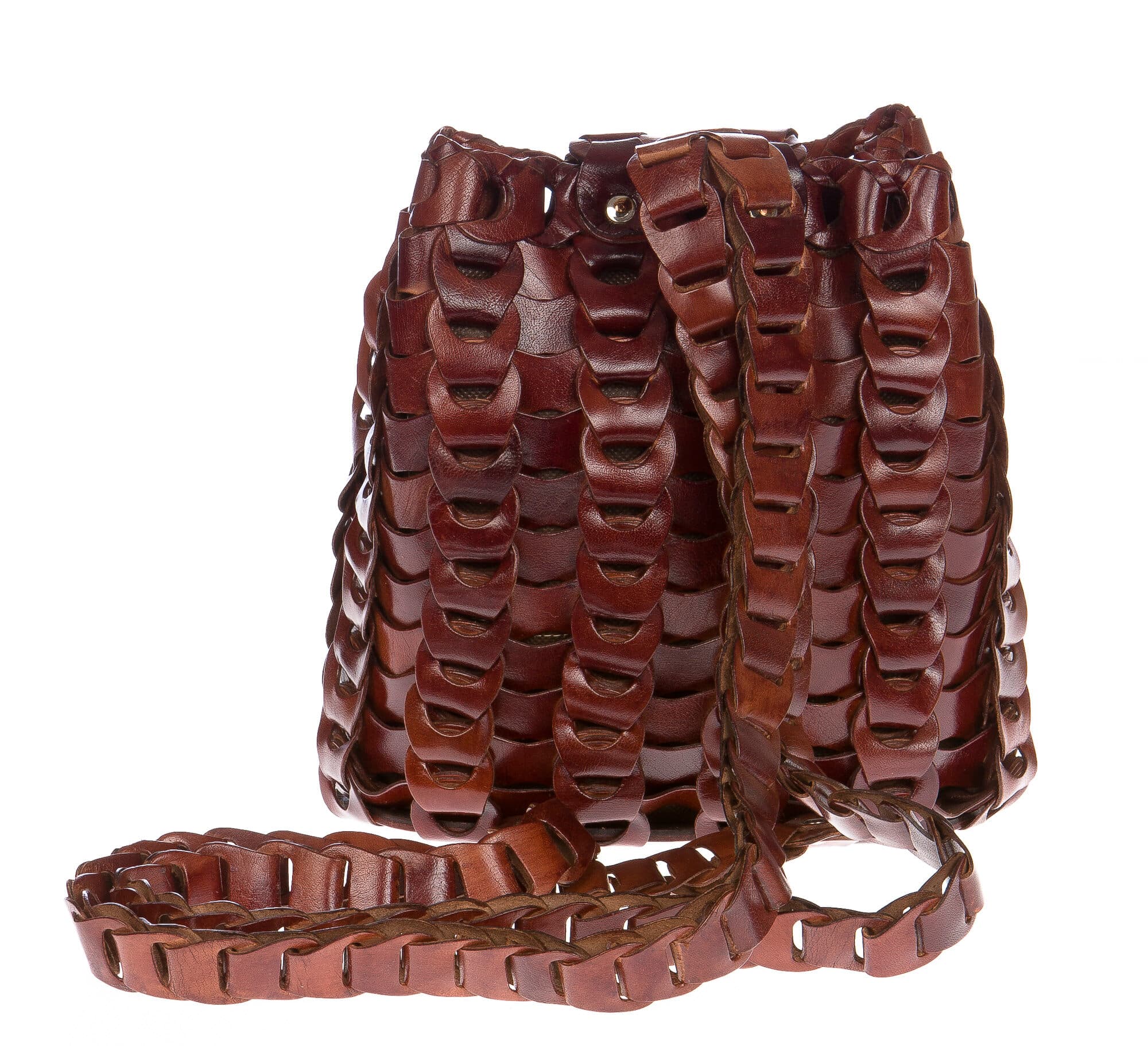Borsa zaino donna in vera pelle CHIAROSCURO mod. DENALI colore MARRONE Made in Italy. (Borsa)