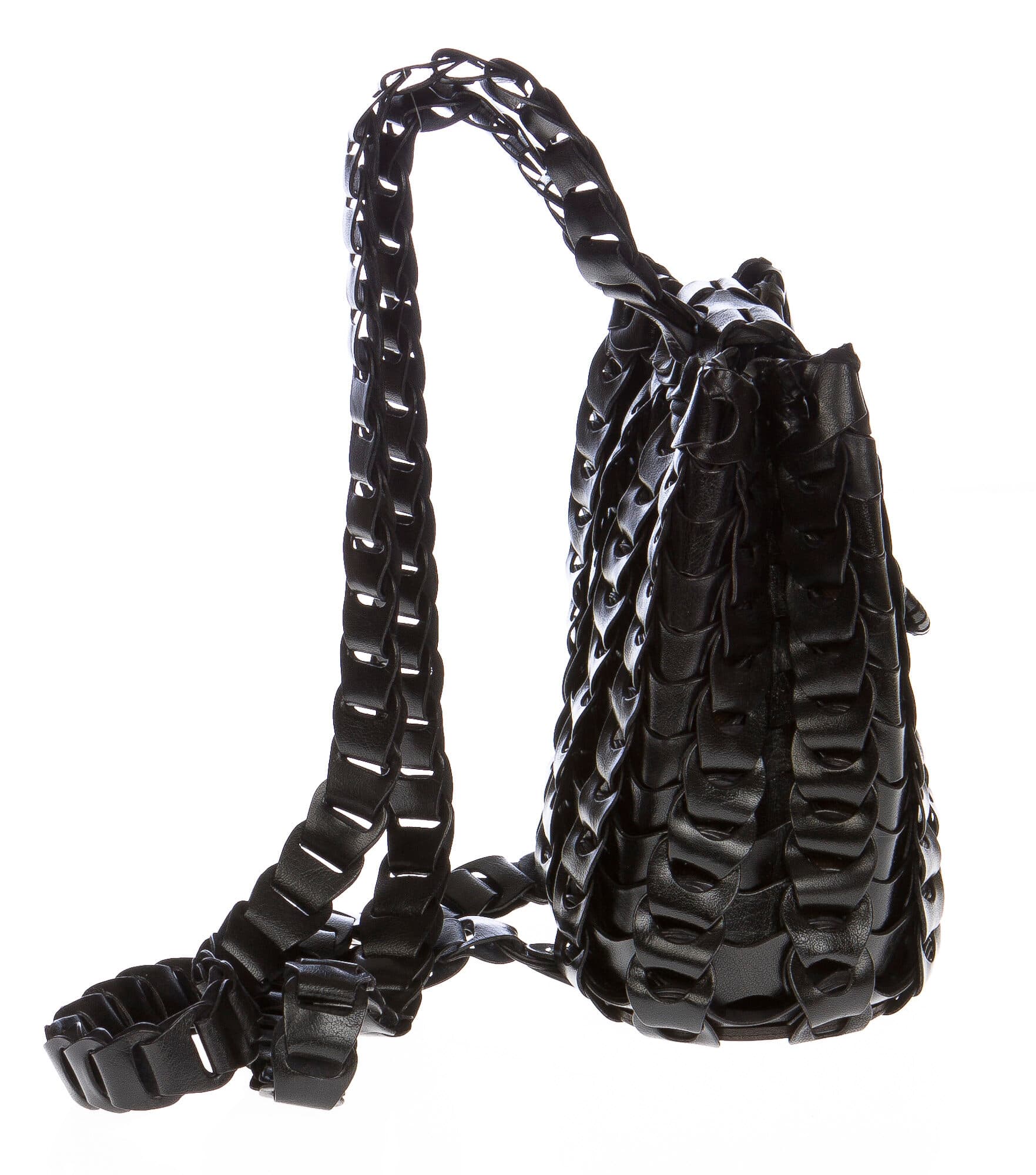 Borsa zaino donna in vera pelle CHIAROSCURO mod. DENALI colore NERO Made in Italy. (Borsa)