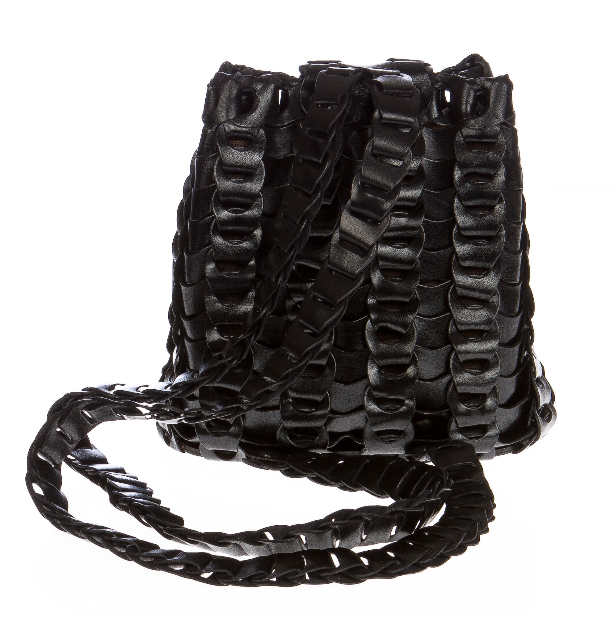 Borsa zaino donna in vera pelle CHIAROSCURO mod. DENALI colore NERO Made in Italy. (Borsa)
