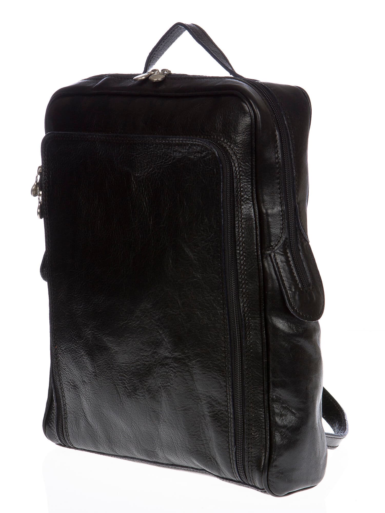 Backpack buffered real leather mod. MONTE BIANCO maxi
