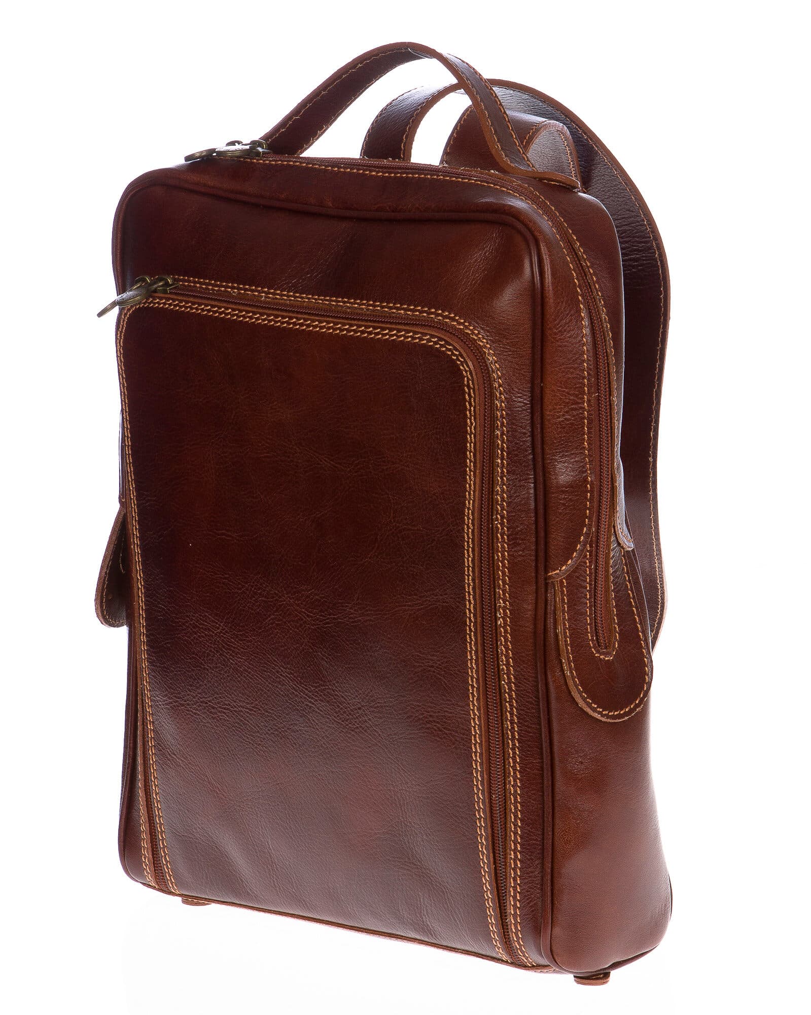 Backpack buffered real leather mod. MONTE BIANCO