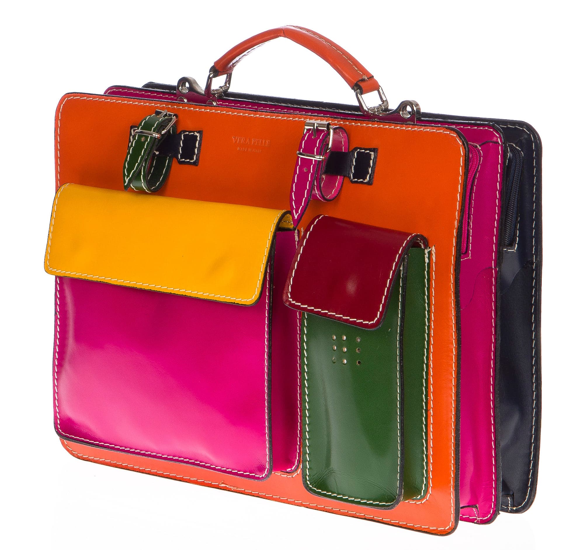  Borsa in vera pelle.