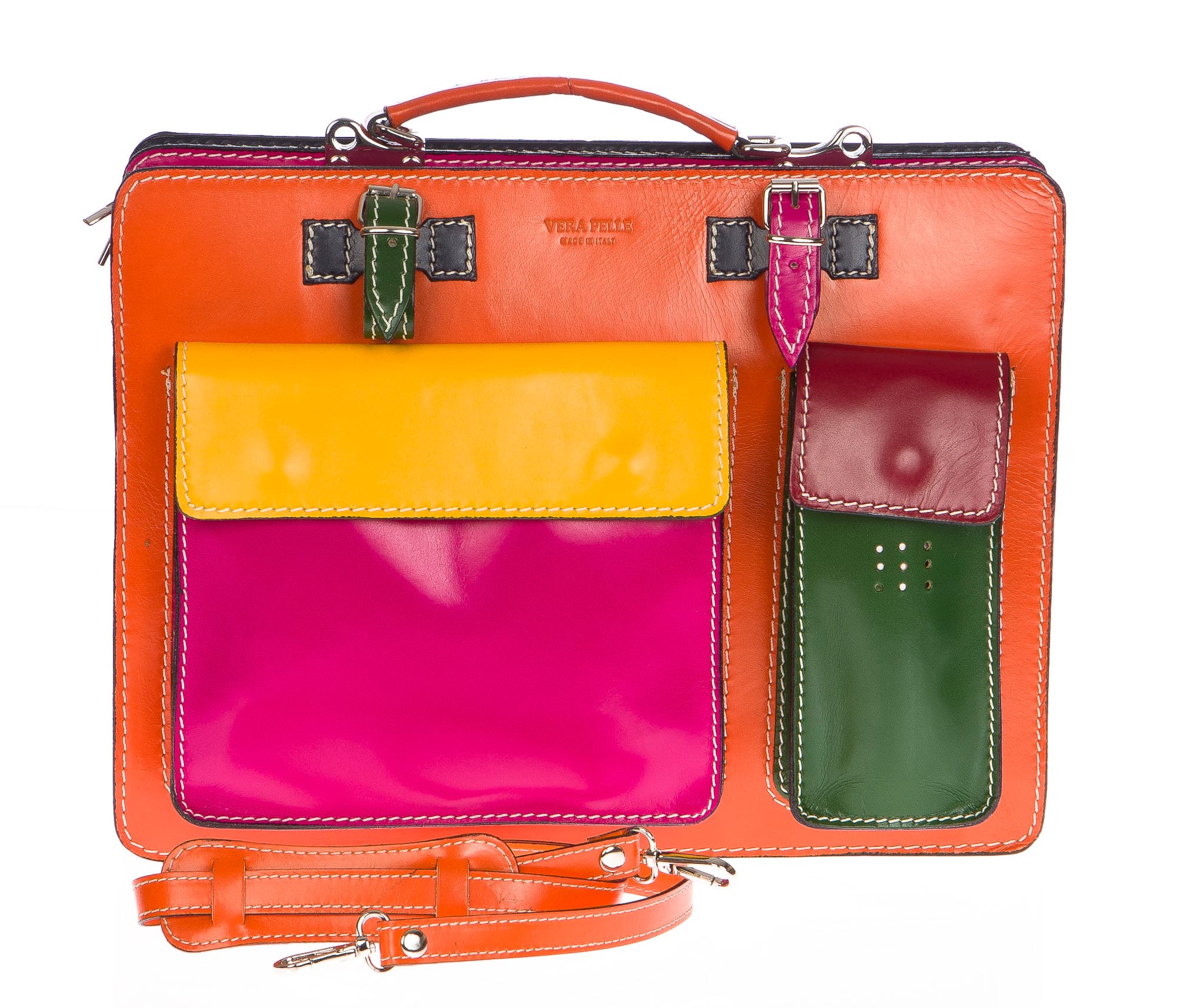  Borsa in vera pelle.