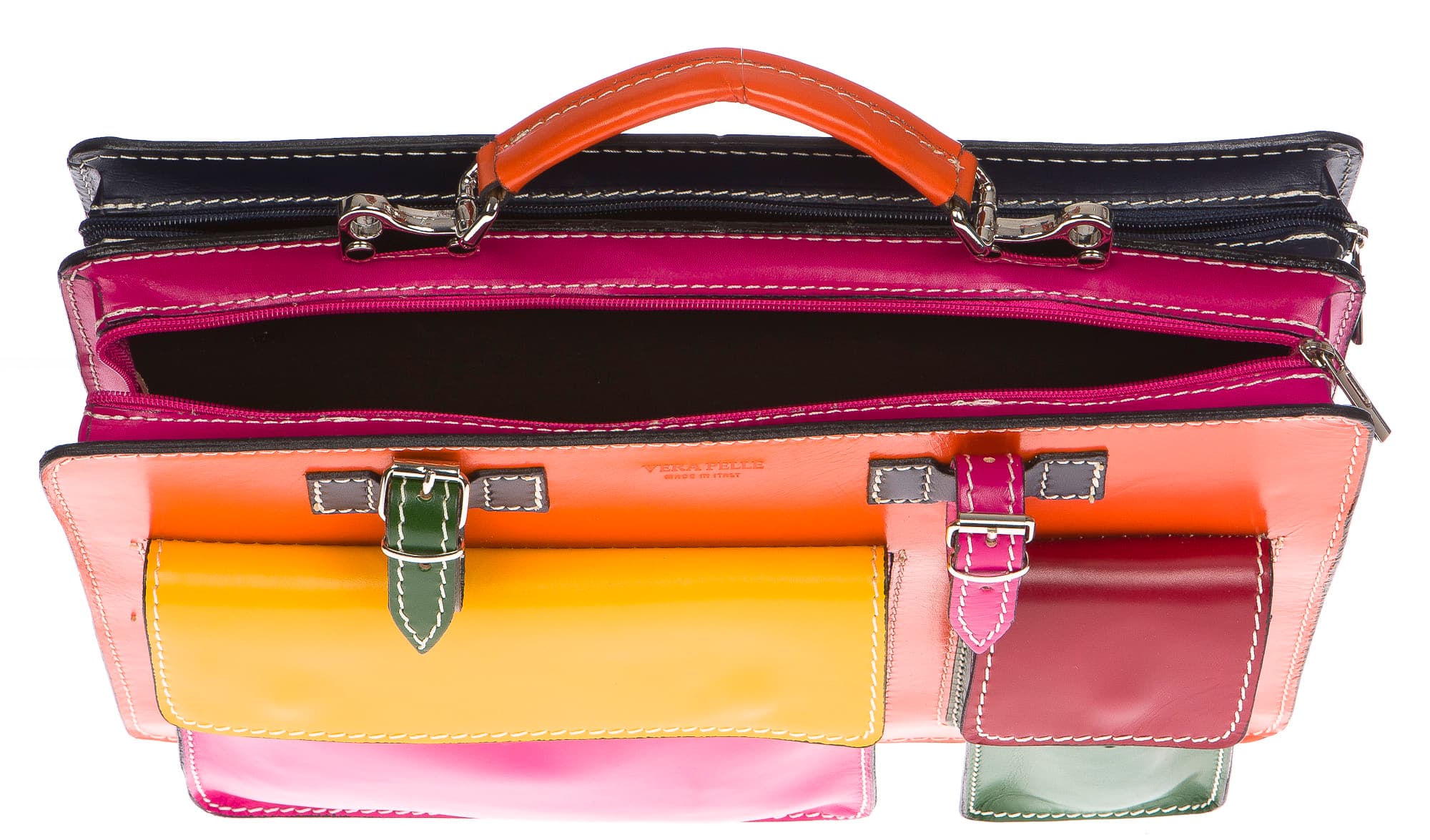  Borsa in vera pelle.