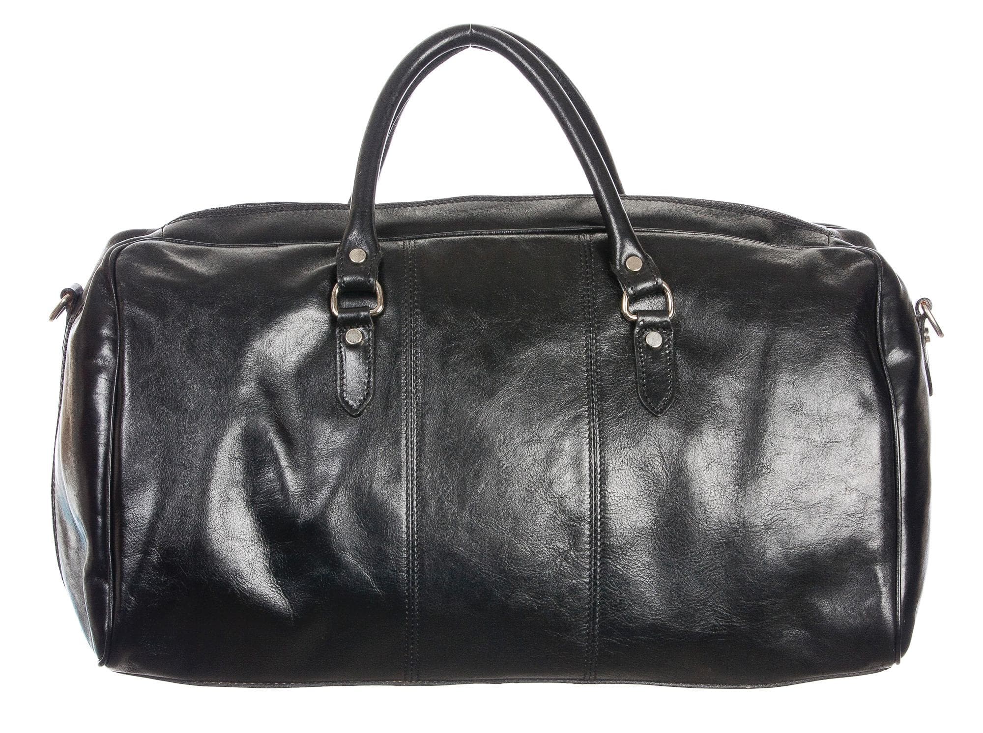 Borsa in vera pelle CHIAROSCURO mod. NILO colore MARRONE Made in Italy. (Borsa)