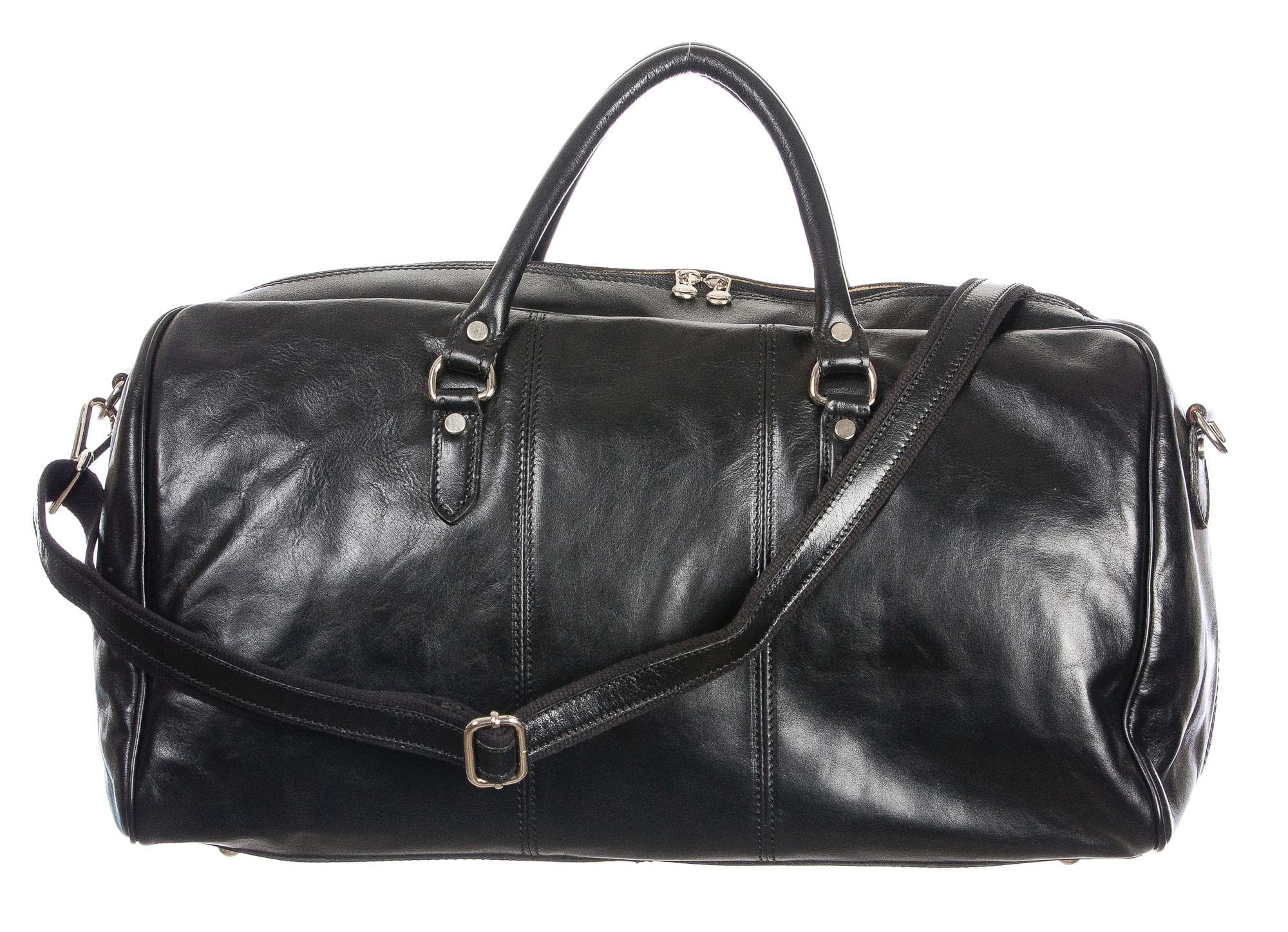Borsa in vera pelle CHIAROSCURO mod. NILO colore MARRONE Made in Italy. (Borsa)
