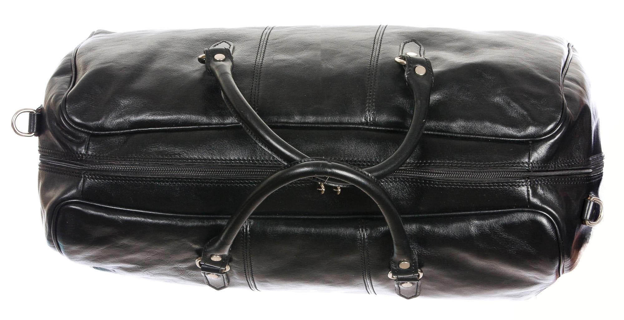 Borsa in vera pelle CHIAROSCURO mod. NILO colore MARRONE Made in Italy. (Borsa)