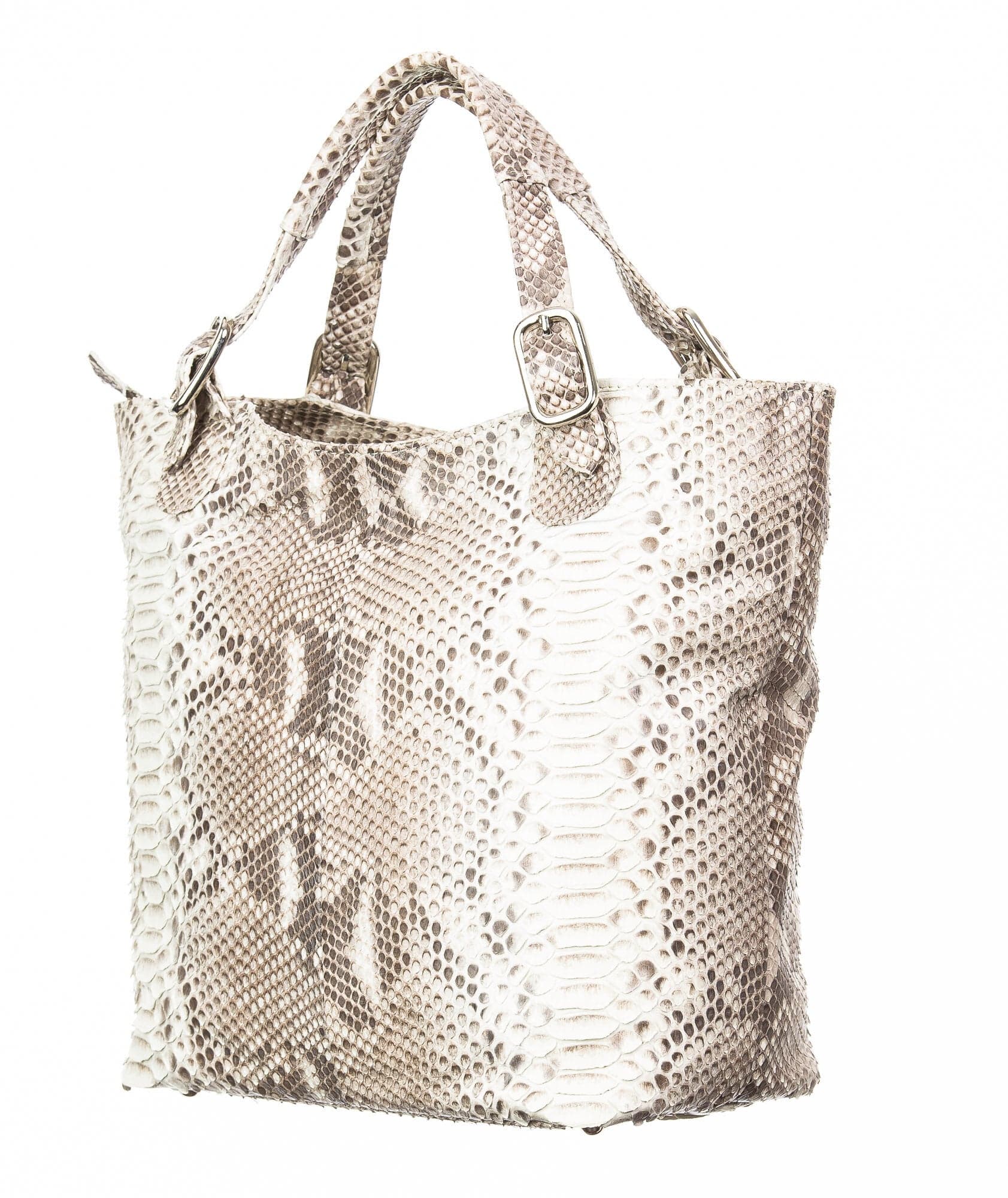 Borsa donna in pelle SANTINI mod. KATY, colore BEIGE, Made in Italy.