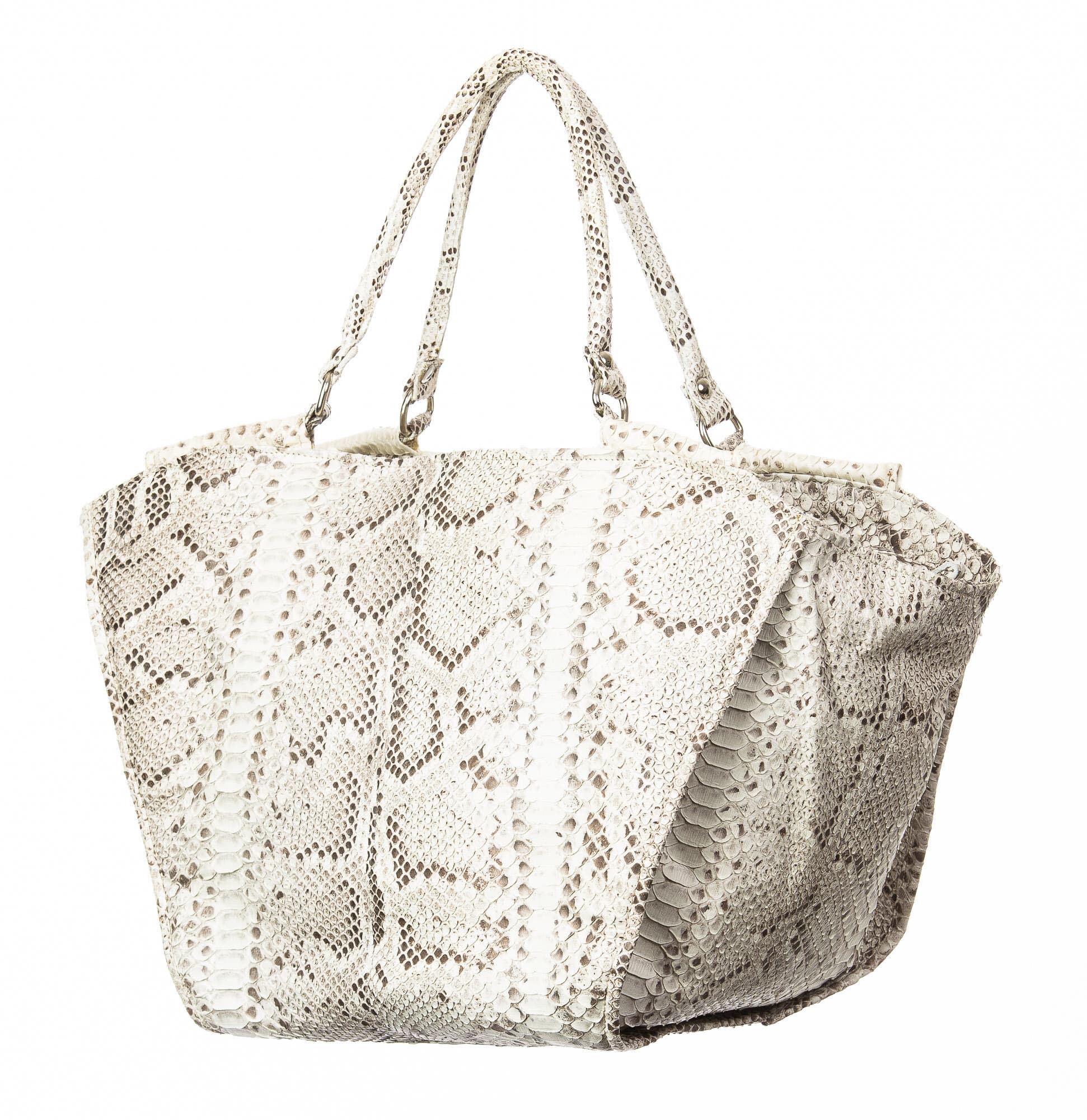 Borsa donna in pelle SANTINI mod. SIDNEY, colore BEIGE, Made in Italy.