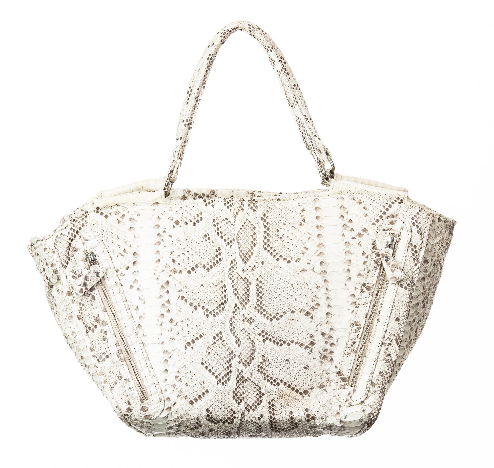 Borsa donna in pelle SANTINI mod. SIDNEY, colore BEIGE, Made in Italy.