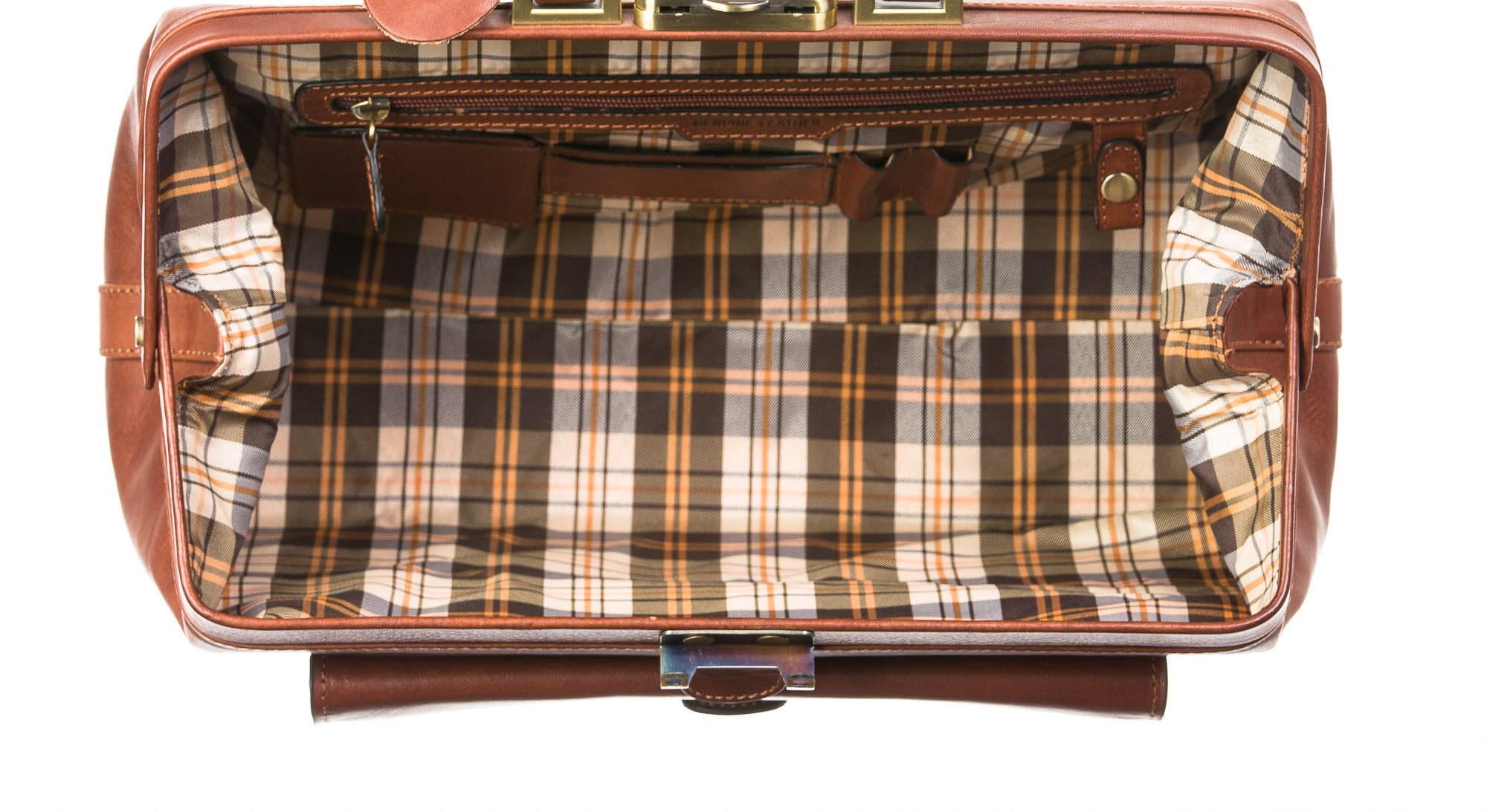 Borsa donna / uomo in vera pelle SANTINI mod. BREDI, colore MIELE, Made in Italy.