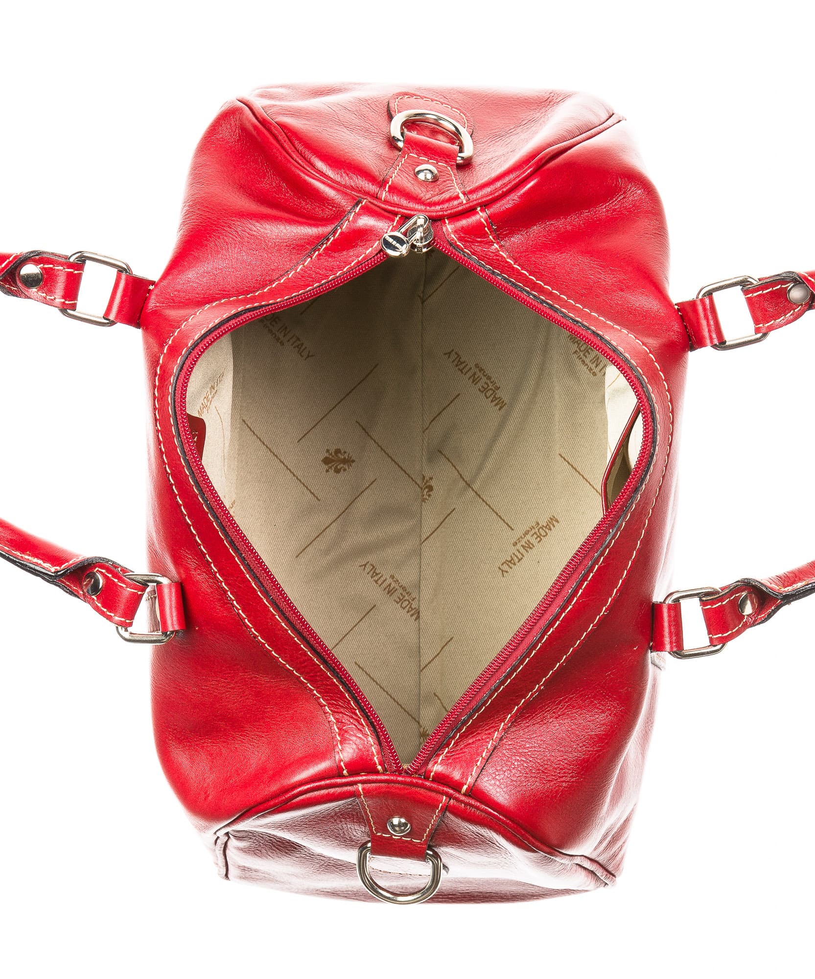 Borsa donna in vera pelle CHIAROSCURO mod. JENNY colore BEIGE Made in Italy