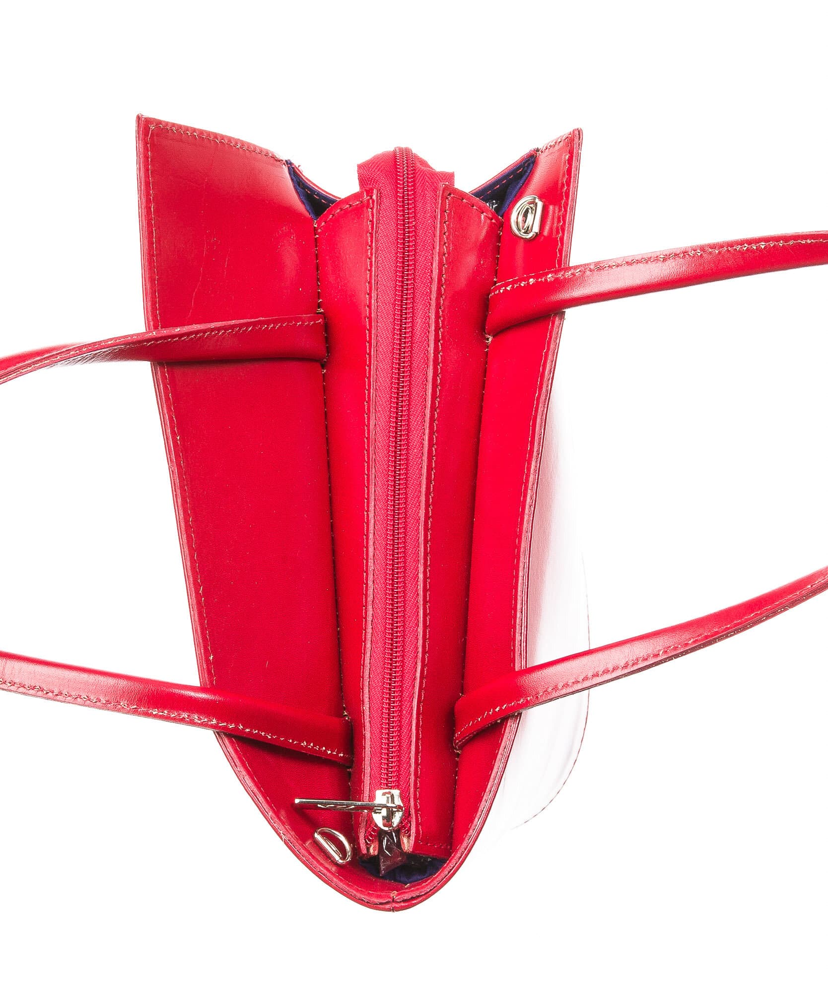 Borsa donna in vera pelle CHIAROSCURO mod. MEG, colore ROSSO, Made in Italy.