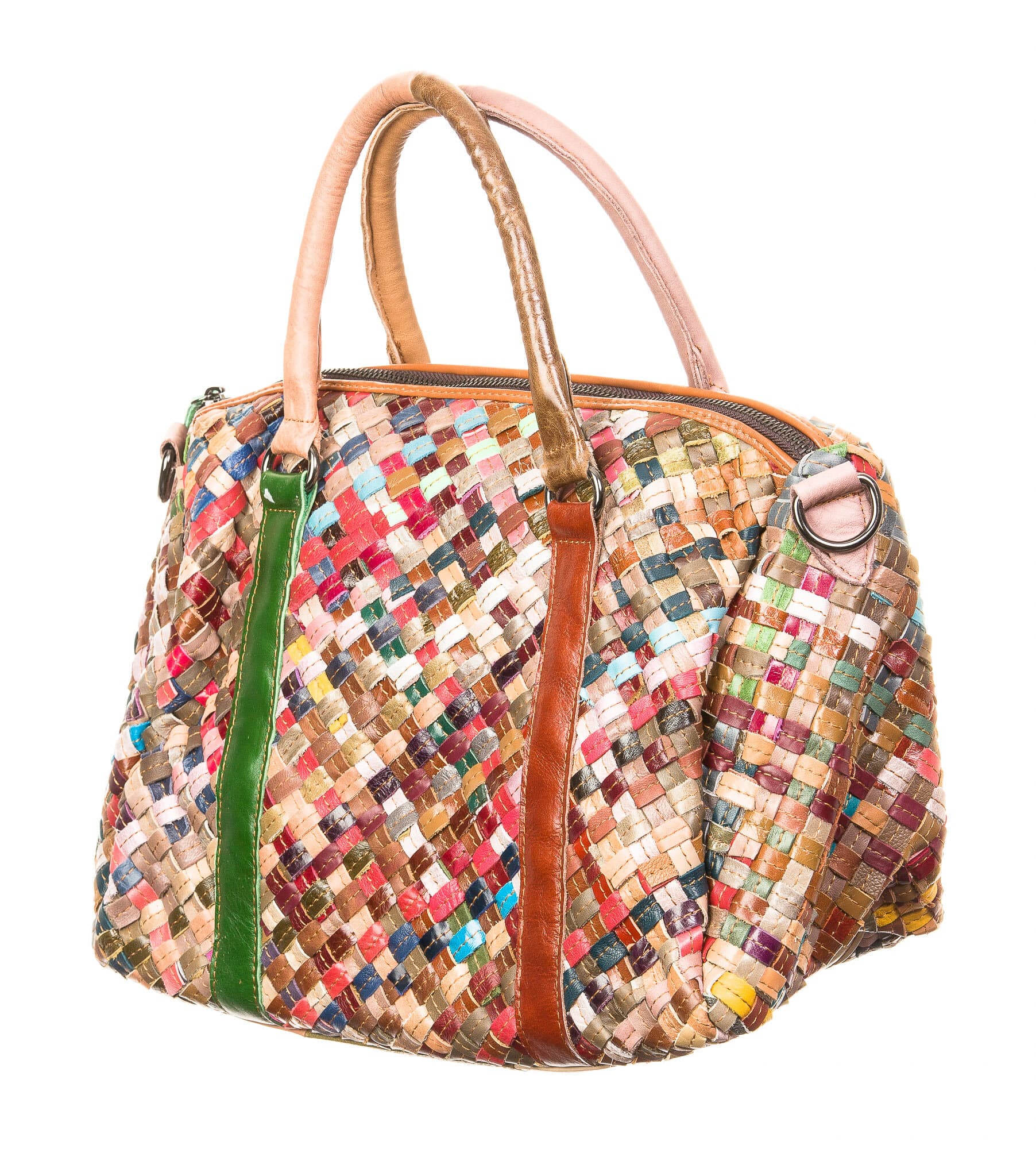 Borsa donna in vera pelle ARIANNA DINI mod. ABELLA, MULTICOLORE. (Borsa)
