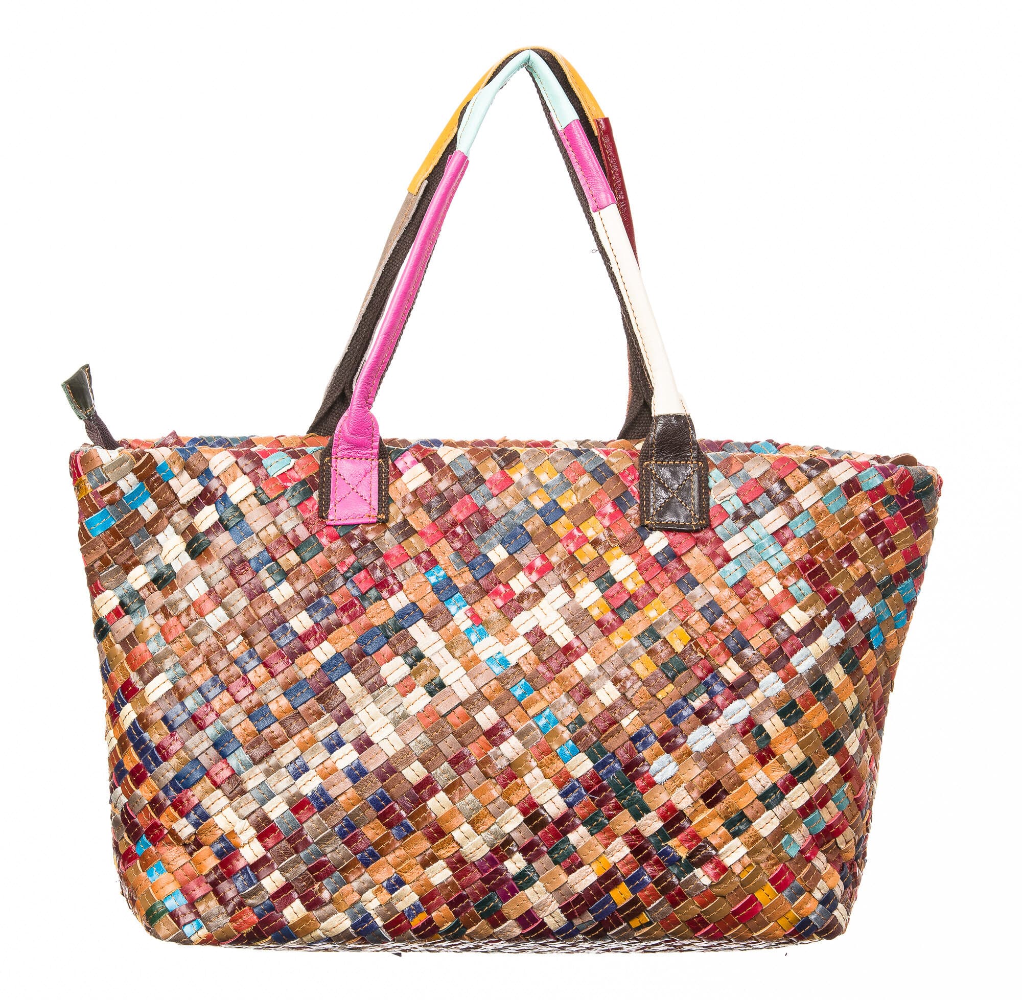 Borsa donna in vera pelle ARIANNA DINI mod. PINA, MULTICOLORE. (Borsa)