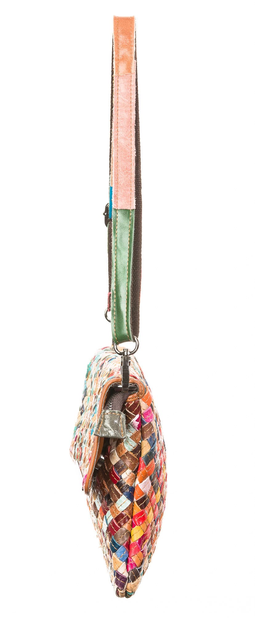 Borsa donna in vera pelle ARIANNA DINI mod. CECILIA, MULTICOLORE.